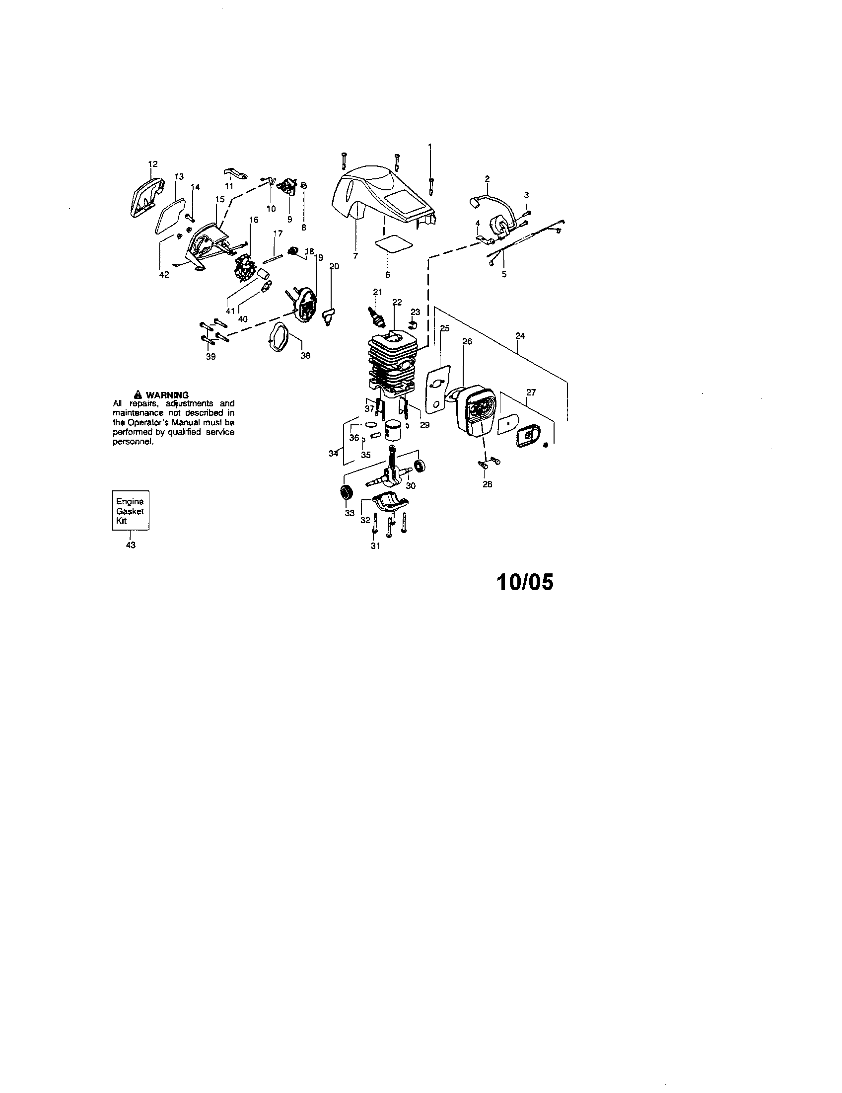 Craftsman 944415370 cylinder/shield/crankshaft diagram