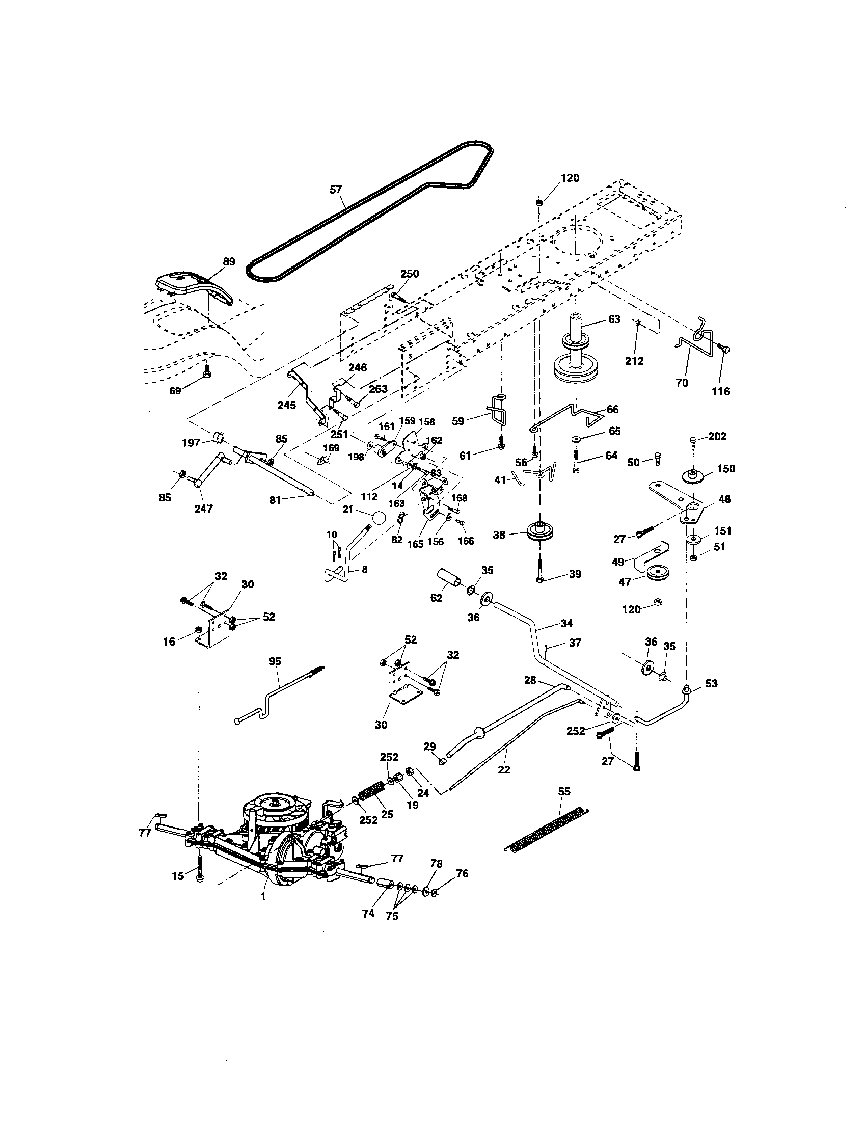 Craftsman 917275764 ground drive diagram