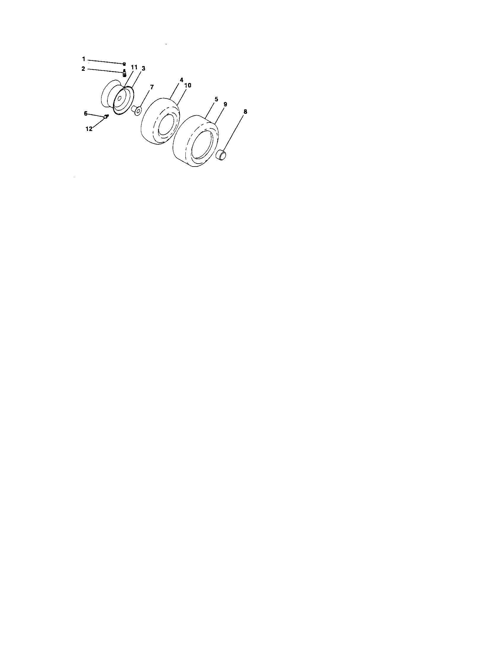 Craftsman 917276361 wheels and tires diagram