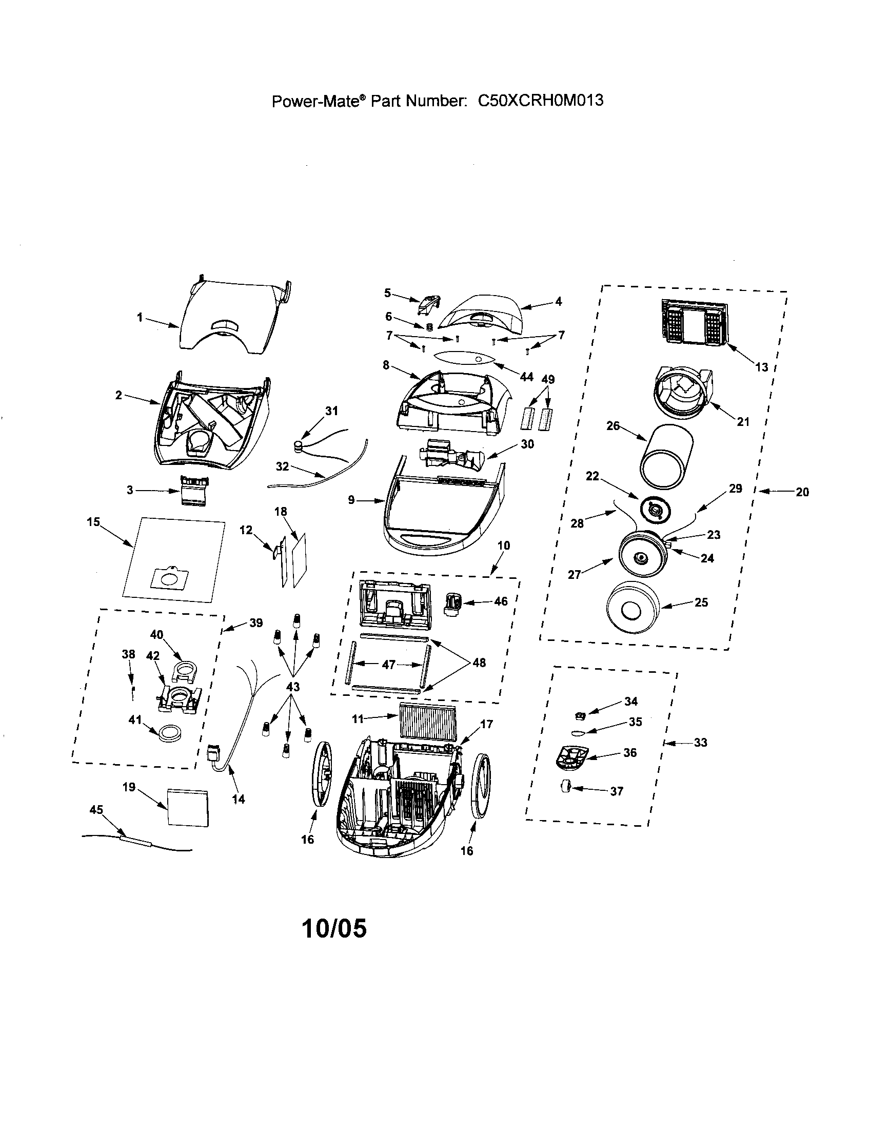 Kenmore 11625915502 canopy/body/hood diagram