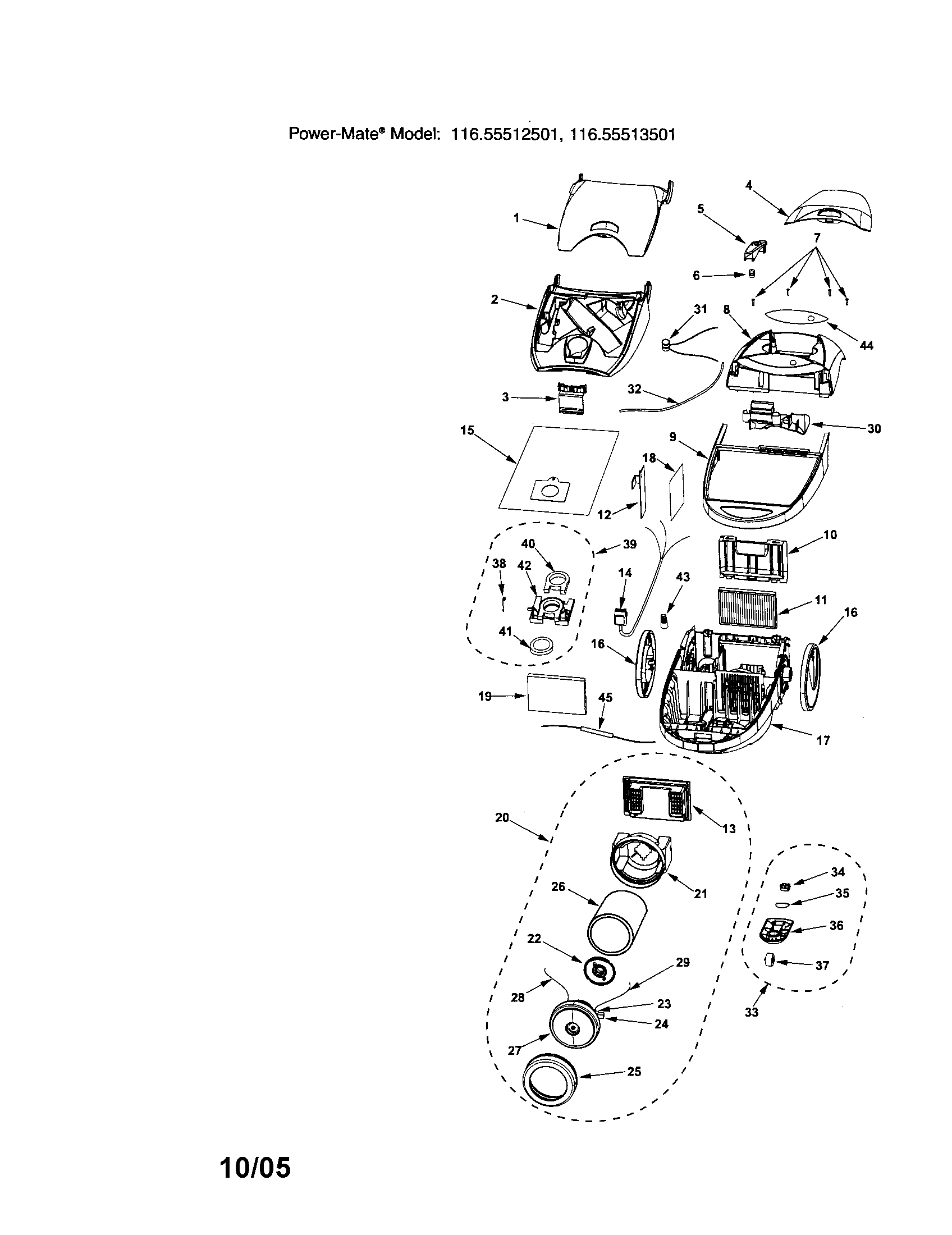 Kenmore 11625512501 canopy/hood/base diagram