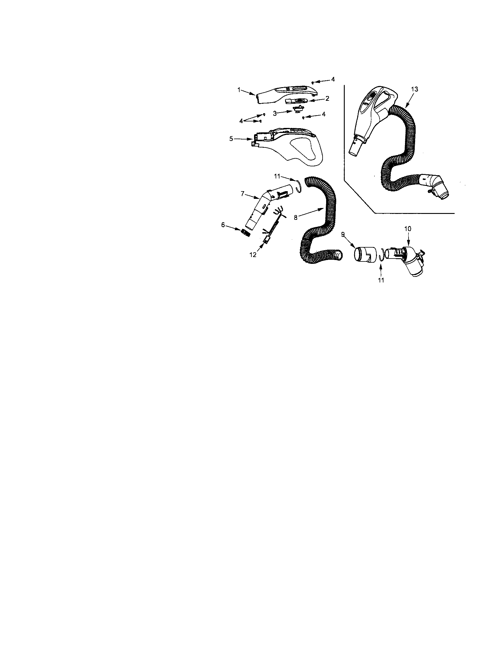 Kenmore 11625512501 hose diagram