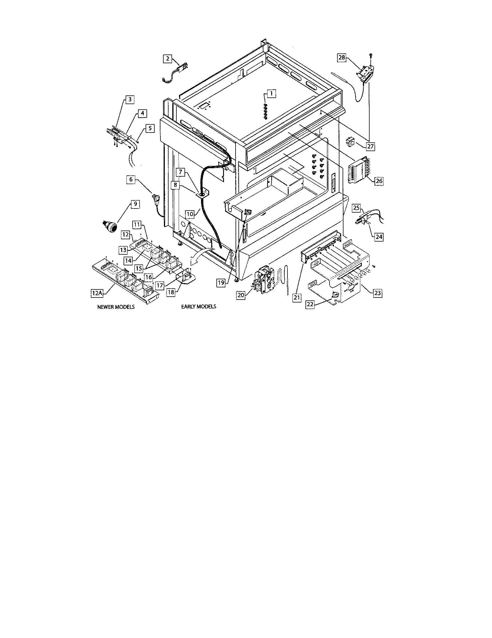 DCS RGSC-305BK electrical assembly diagram