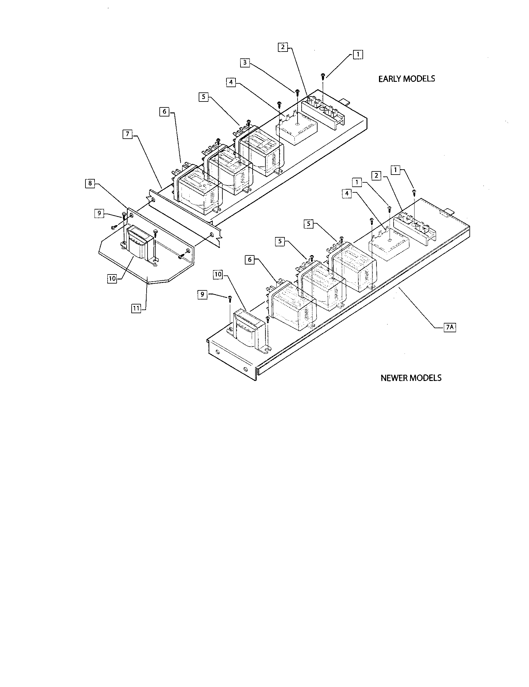 DCS RGSC-305BK lower electrical assembly diagram