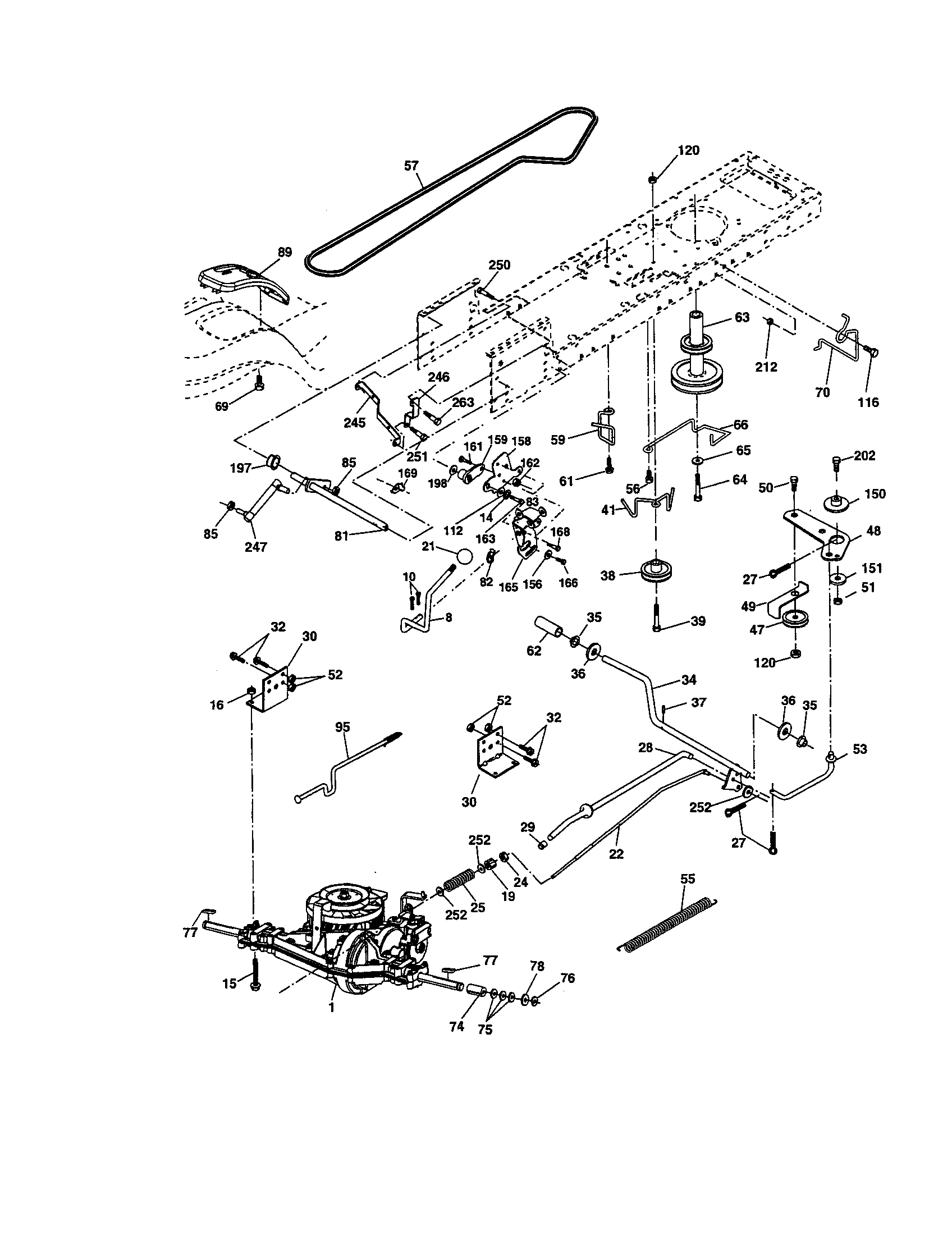 Craftsman 917276760 ground drive diagram