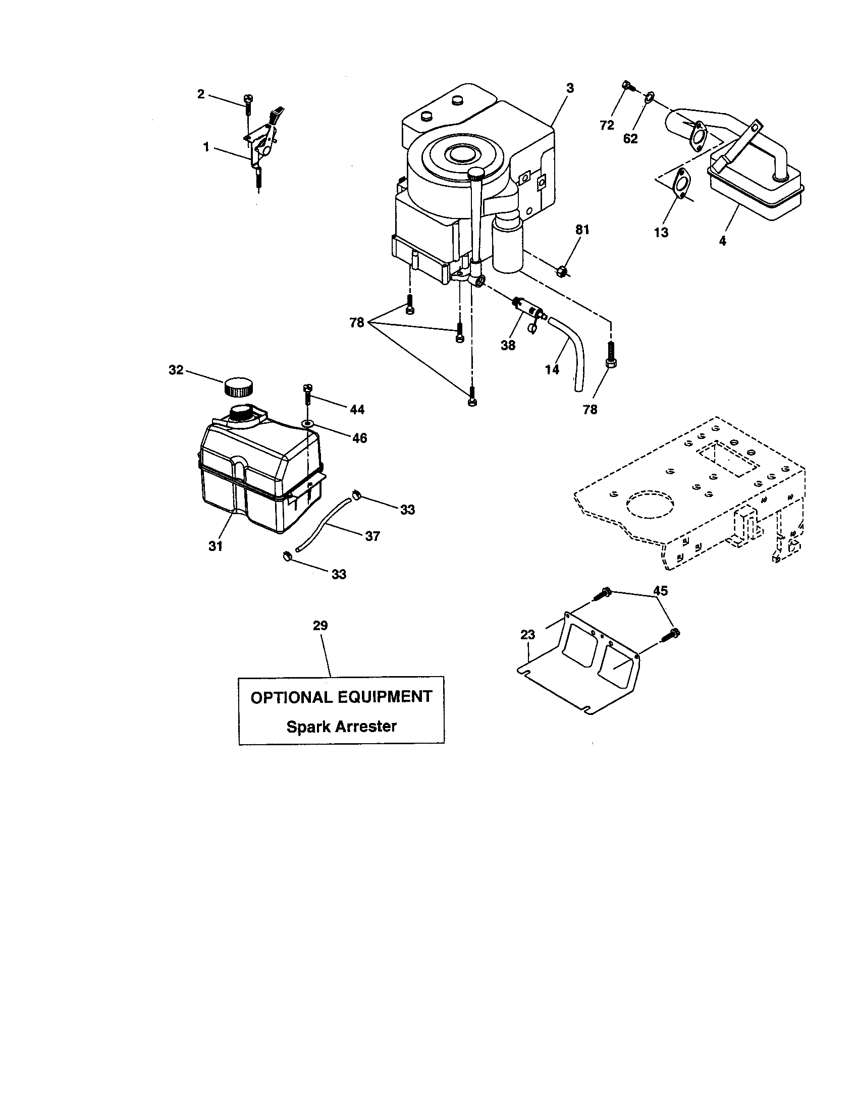 Craftsman 917276760 engine diagram