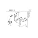 Bosch SHY66C06UC/14 door assembly diagram