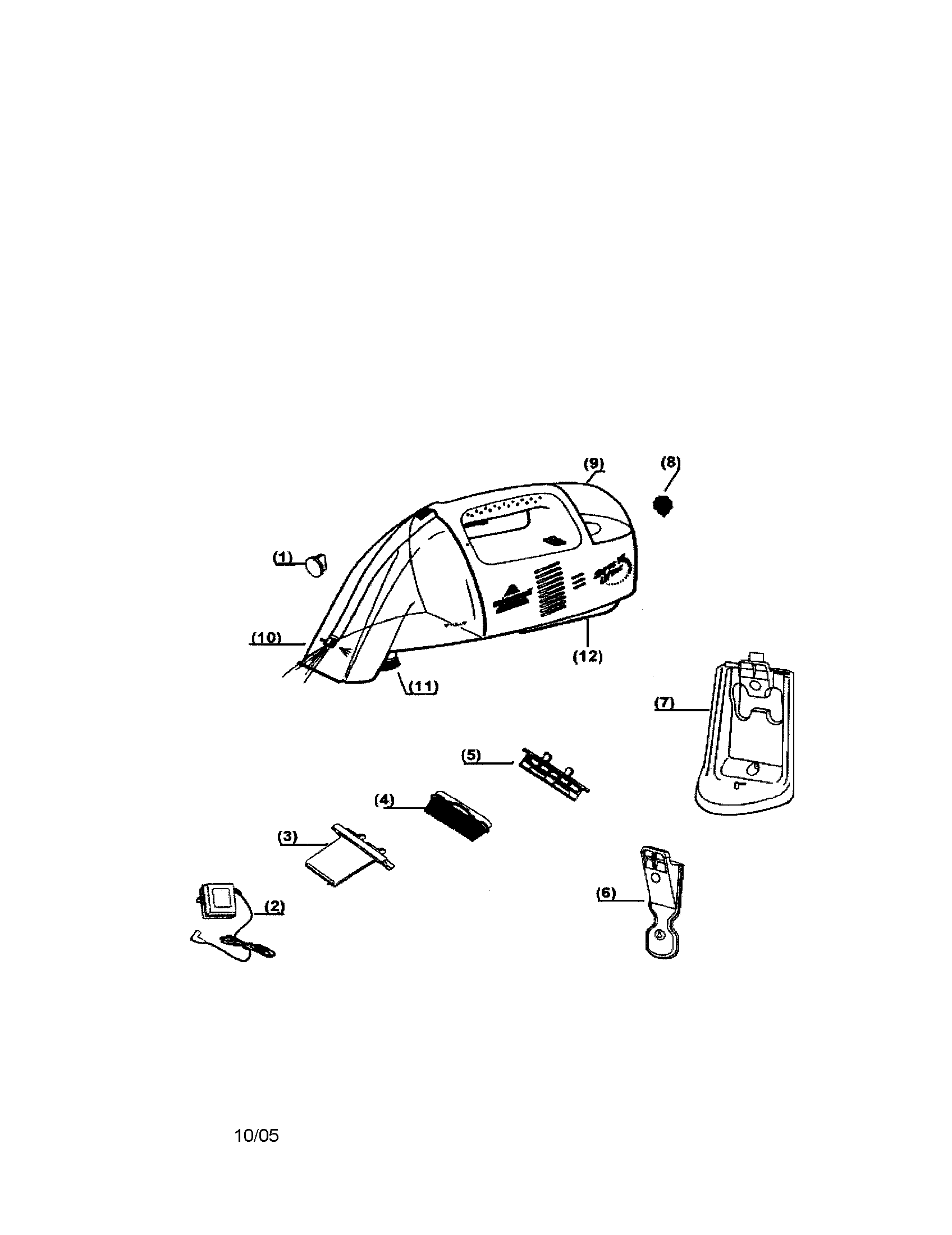 Bissell 1715 spotlifter deep cleaner diagram