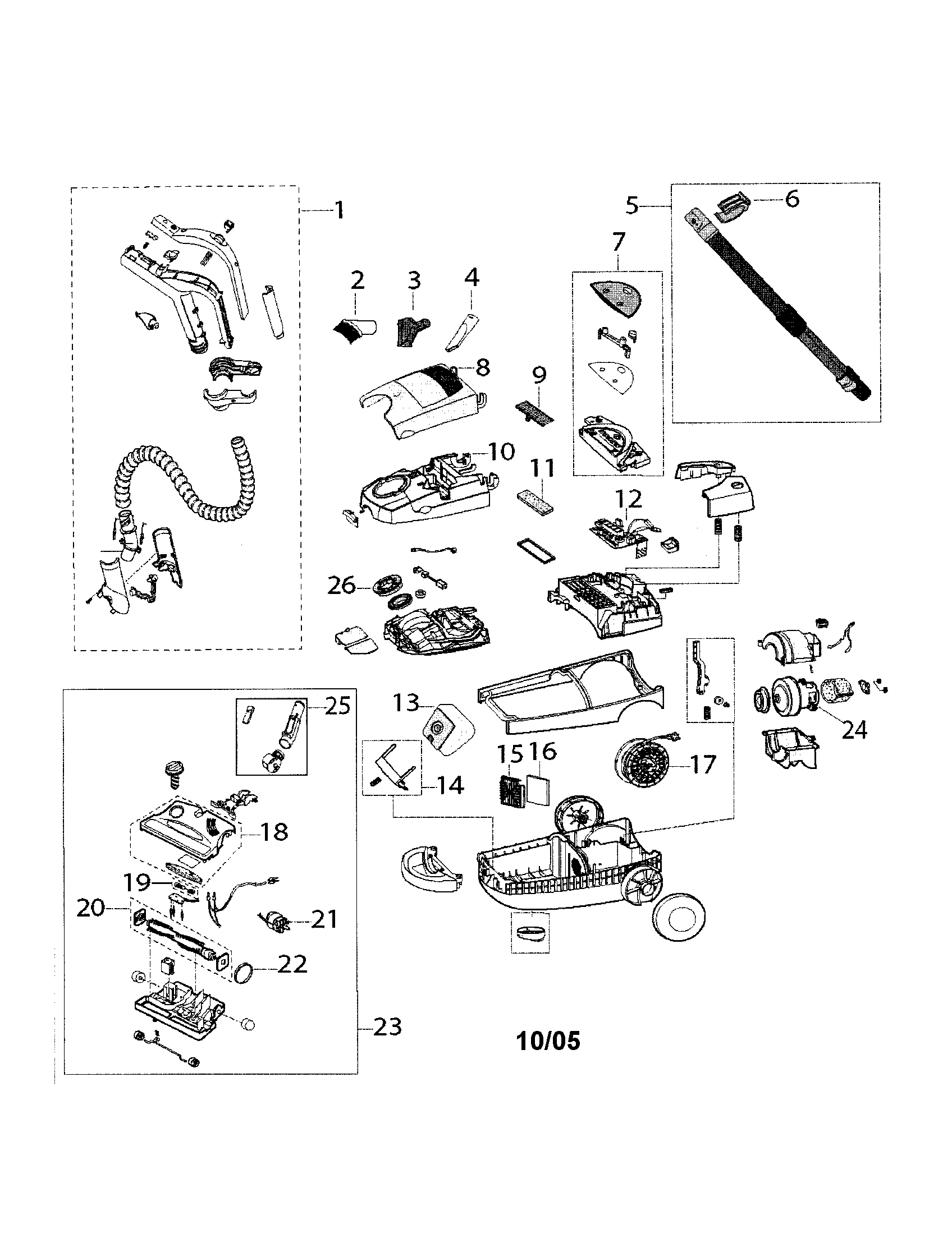 Bissell 6900 digipro vac diagram