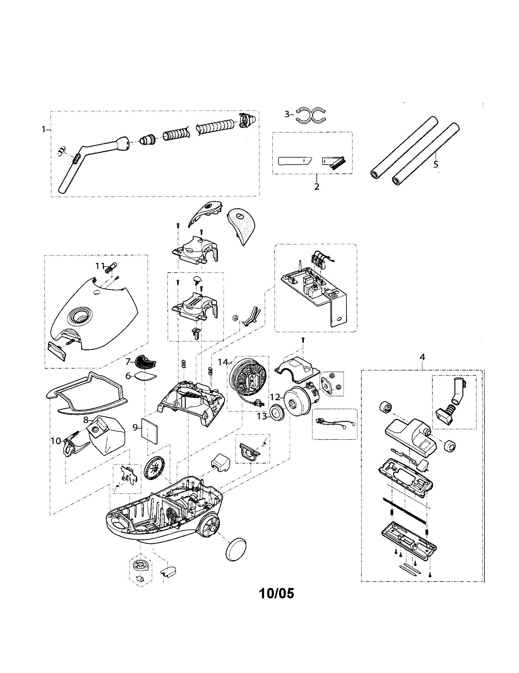 Bissell 6800 power partner diagram
