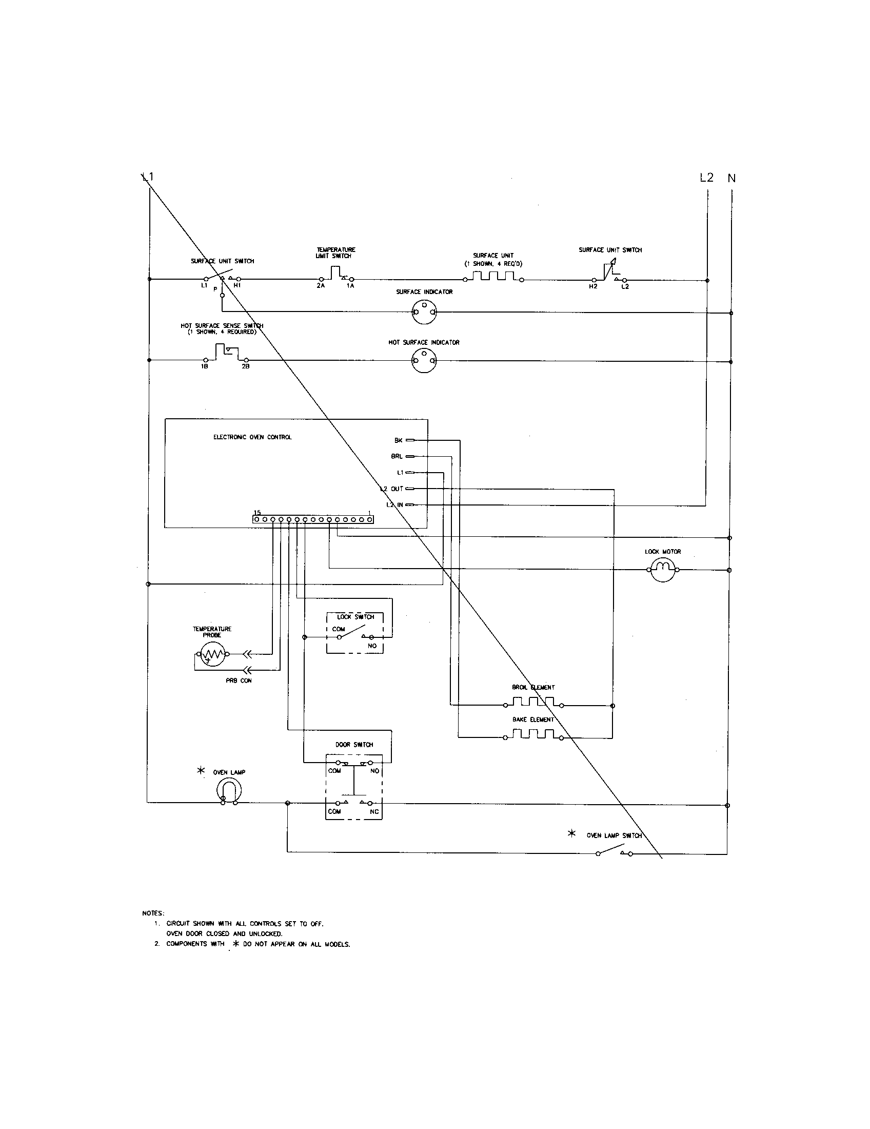 White-Westinghouse WEF361ESB wiring schematic diagram