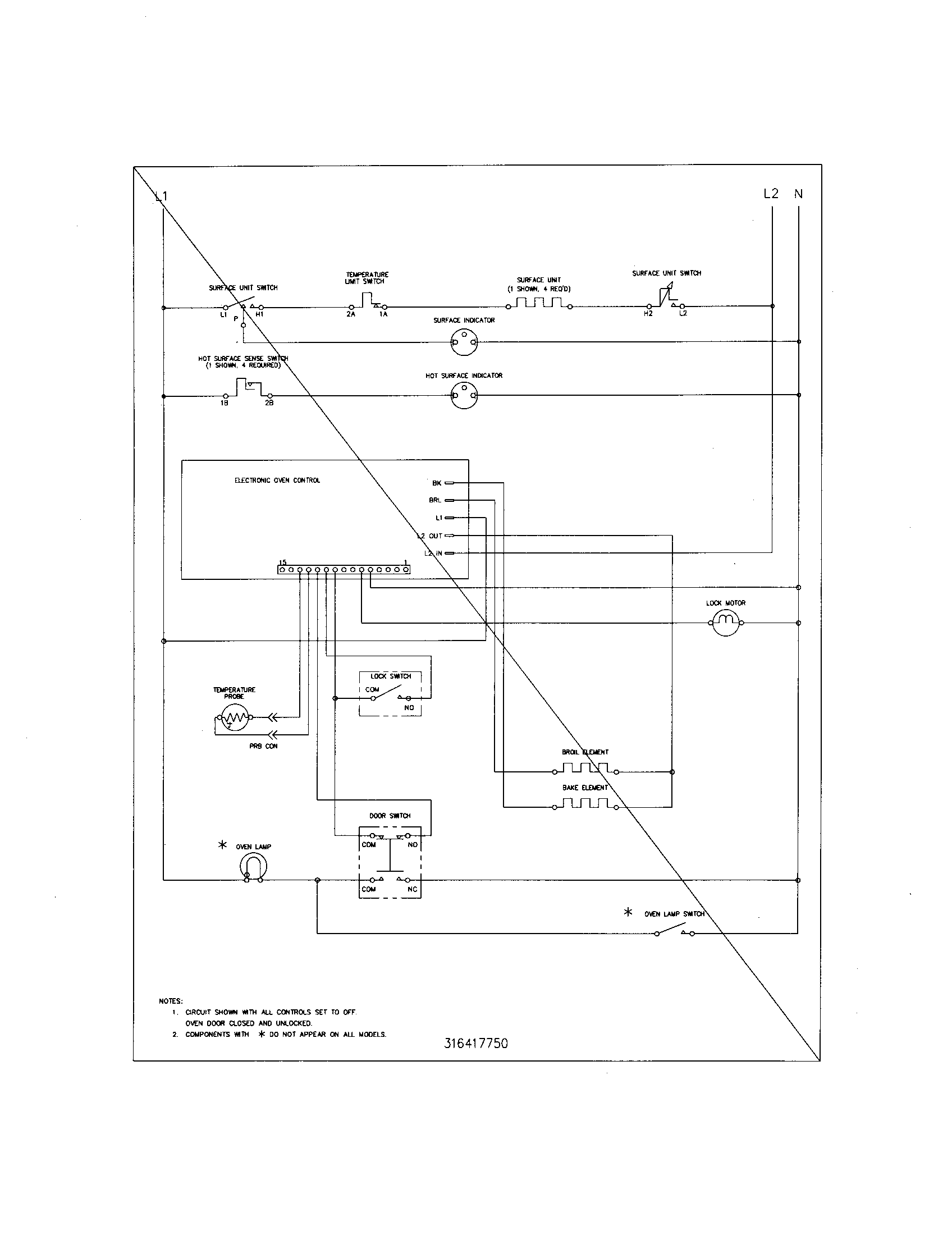 White-Westinghouse WEF360ESB wiring schematic diagram