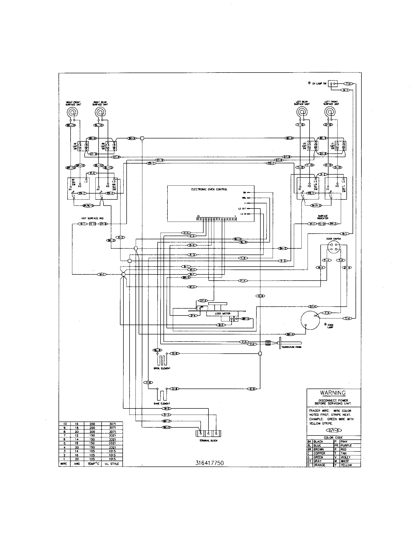 White-Westinghouse WEF360ESB wiring diagram diagram