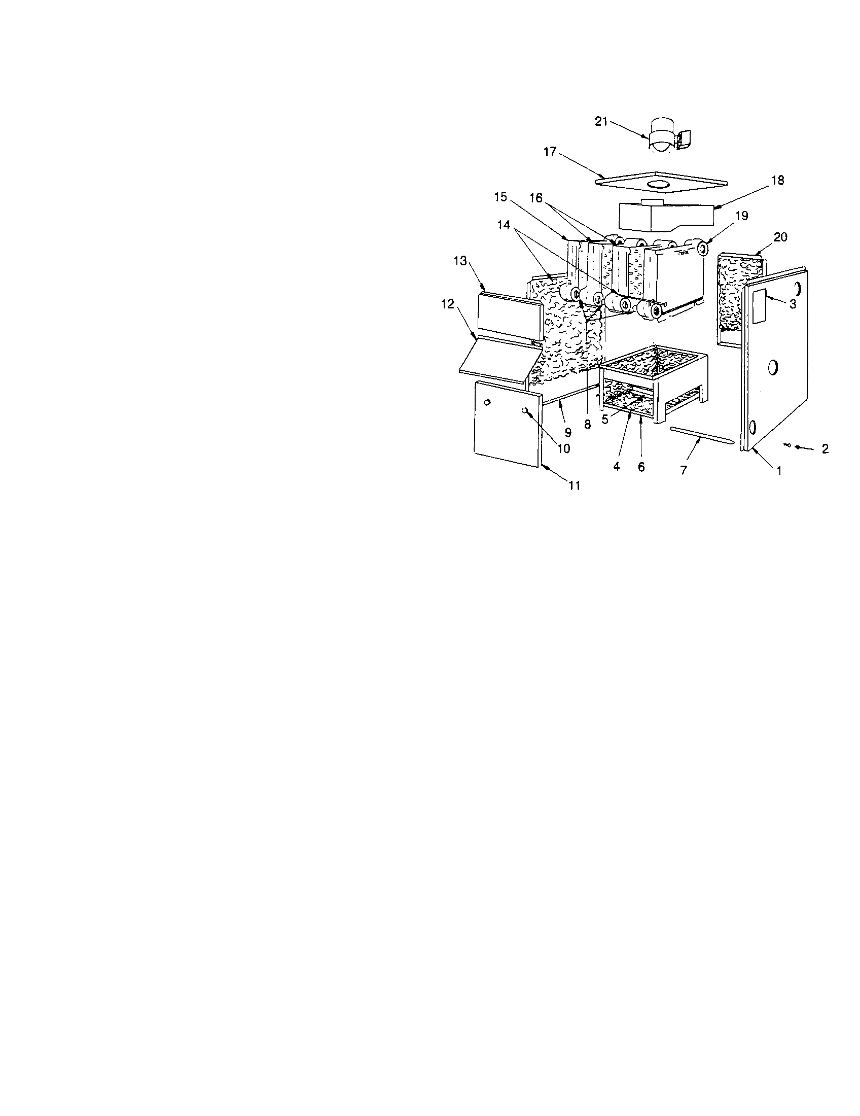 Kenmore 229960121 jacket-section/base parts diagram