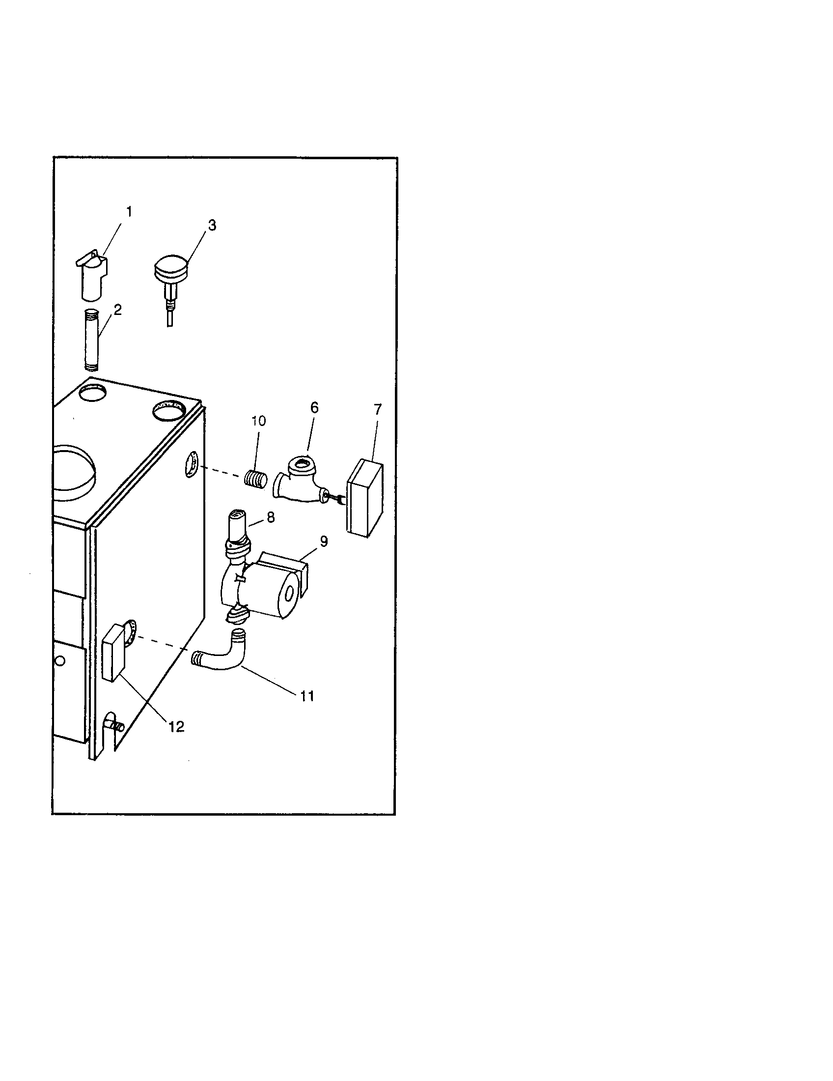 Kenmore 229960121 boiler controls/piping diagram