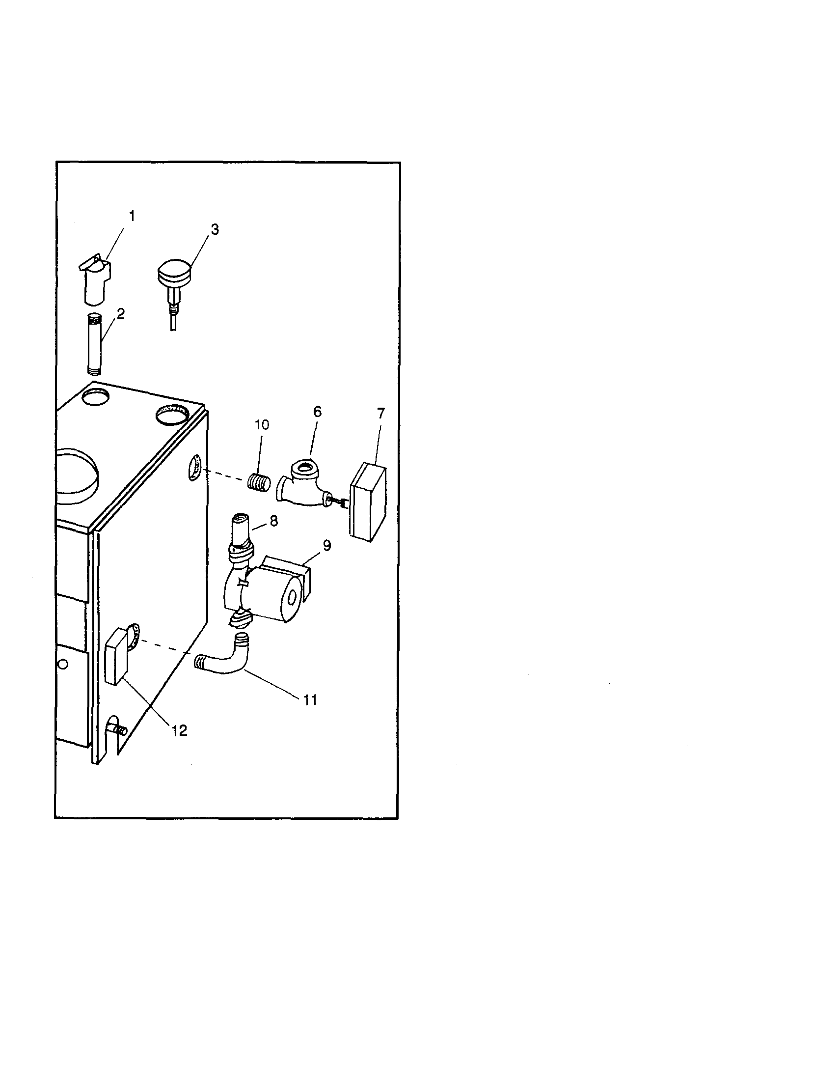 Kenmore 229960031 boiler controls/piping diagram