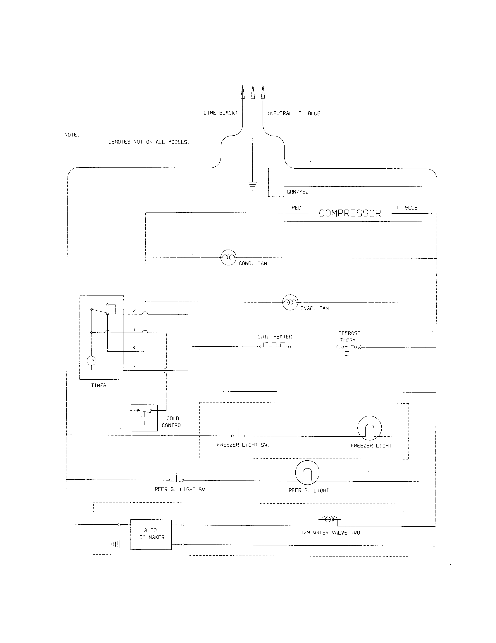 Kenmore 25360882407 wiring schematic diagram