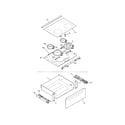 Frigidaire BFES368ES1 top/drawer diagram