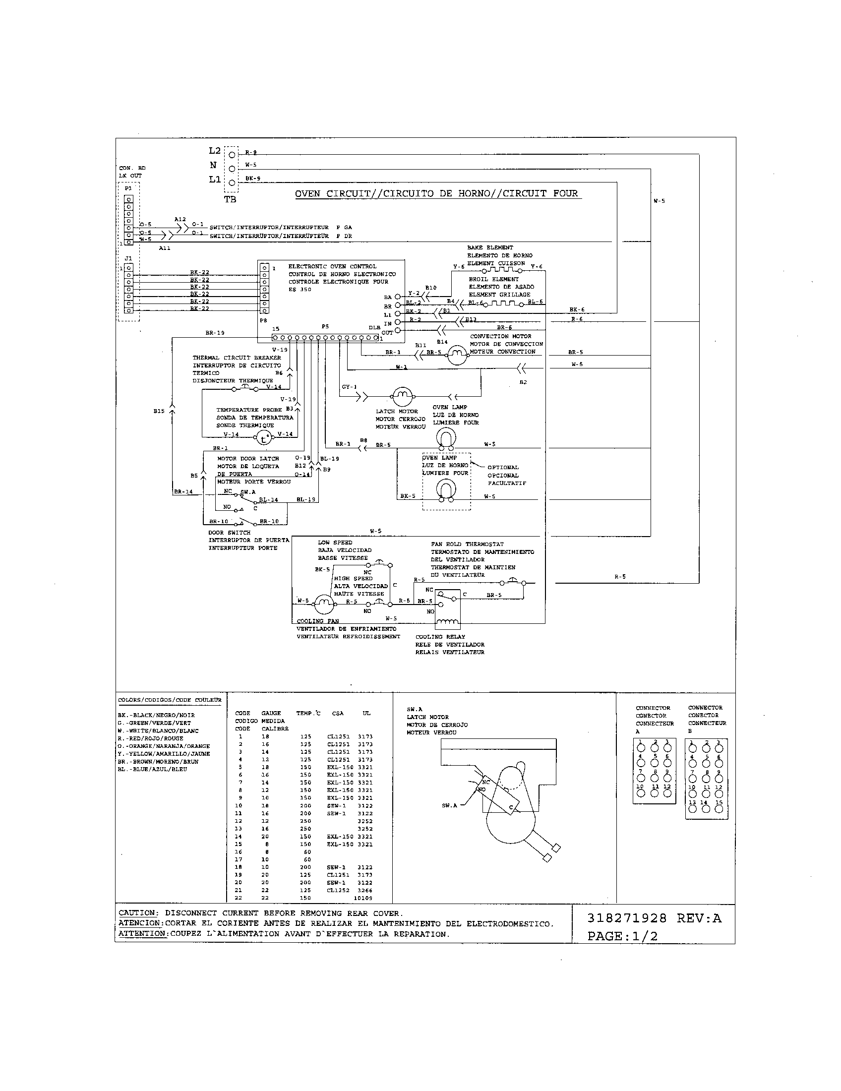 Frigidaire BFES368ES1 wiring diagram diagram