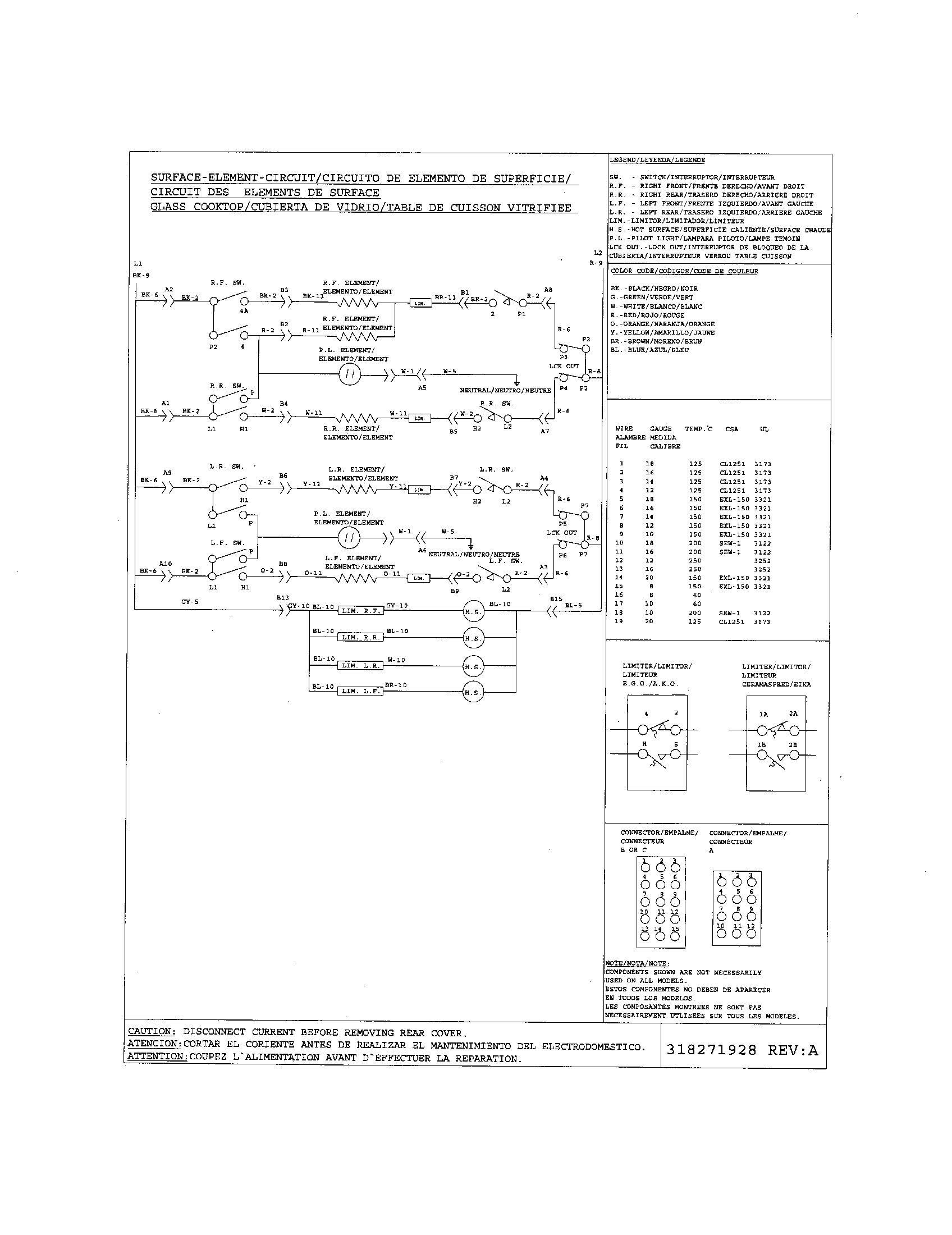 Frigidaire BFES368ES1 wiring diagram diagram
