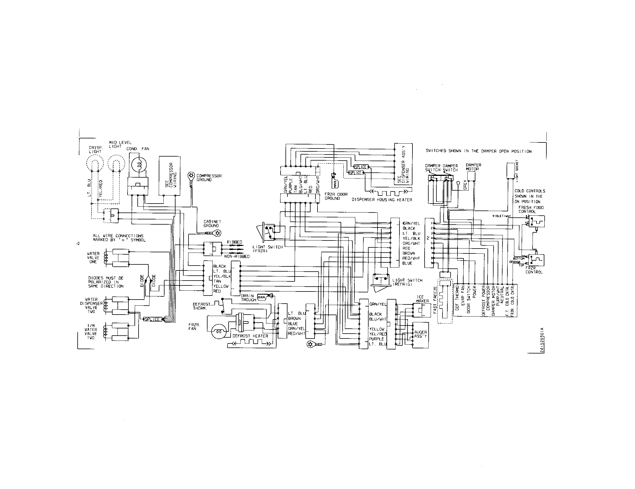 Frigidaire FRS26HR4DB4 wiring diagram diagram