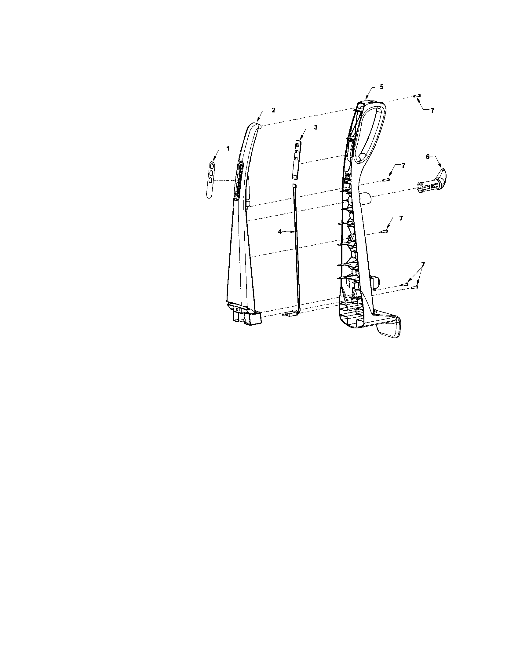 Kenmore 11636622501 handle diagram