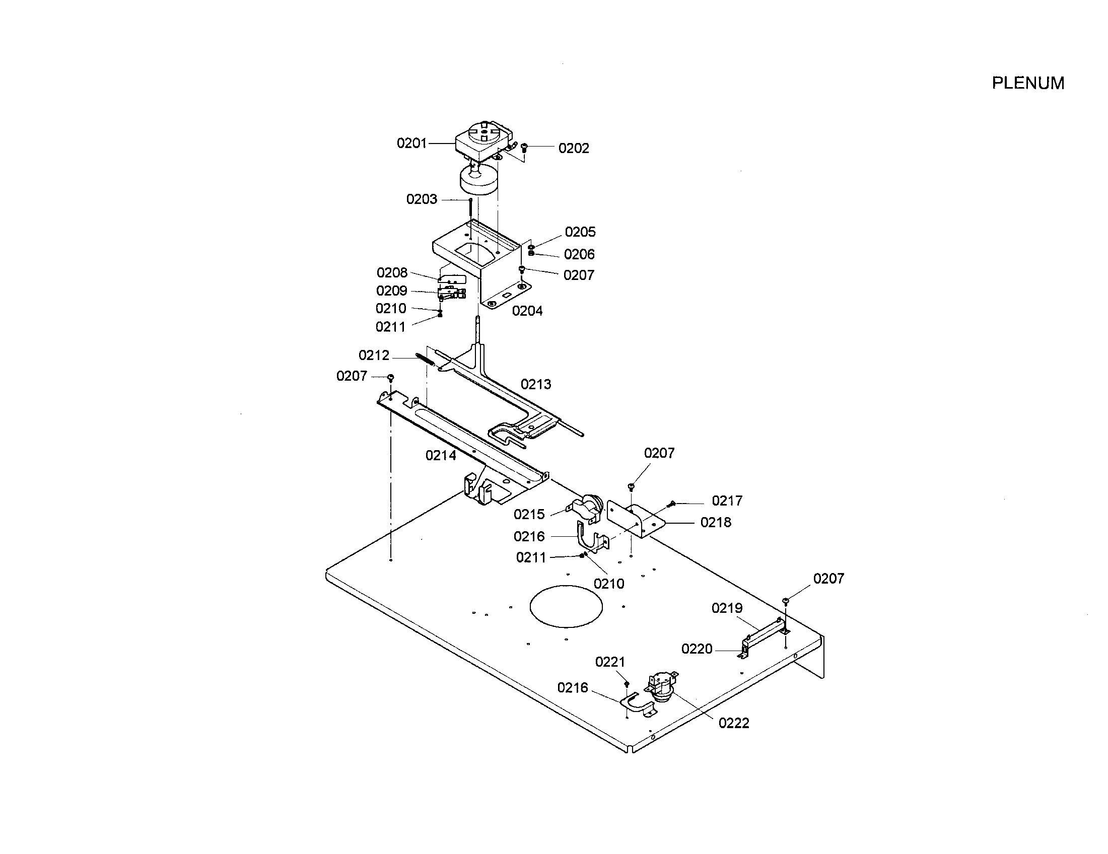 Bosch HBN5036AUC/01 plenum diagram