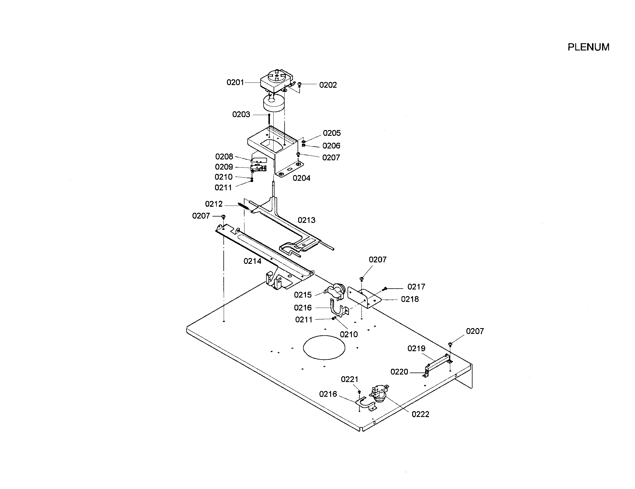 Bosch HBN5042AUC/01 plenum diagram