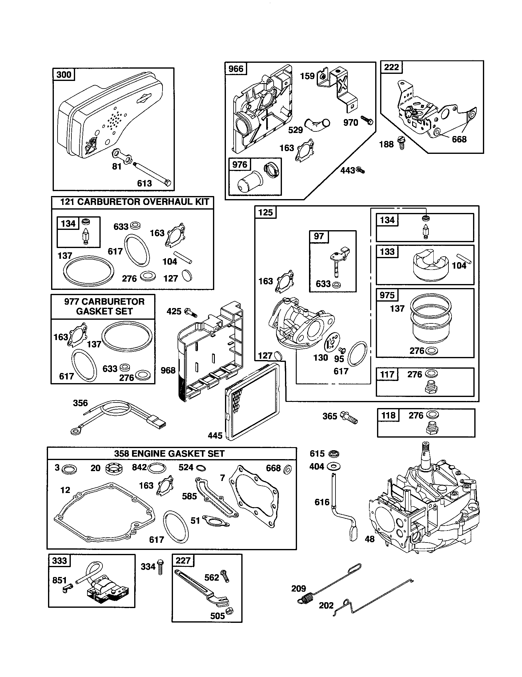 Craftsman 917375500 engine/carburetor diagram