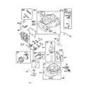 Briggs & Stratton 125K05-0345-E1 cylinder/crankshaft/sump-engine diagram