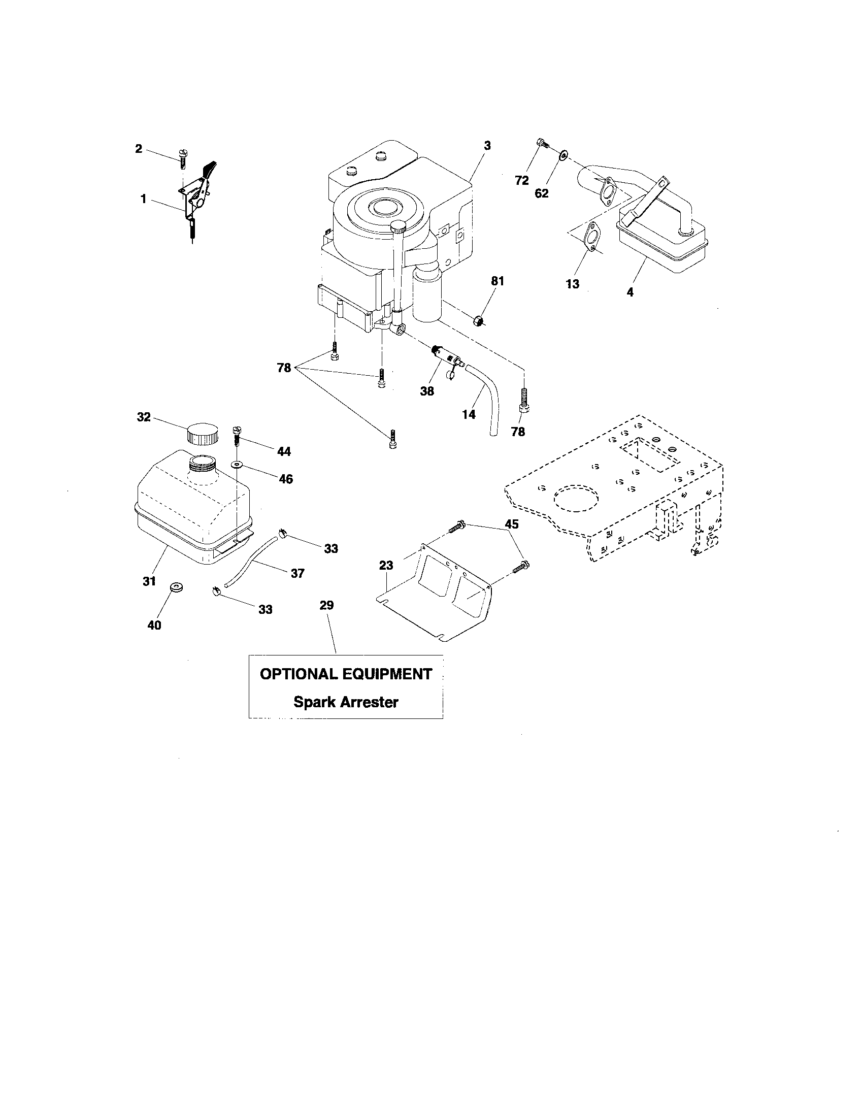 Craftsman 917276390 engine diagram