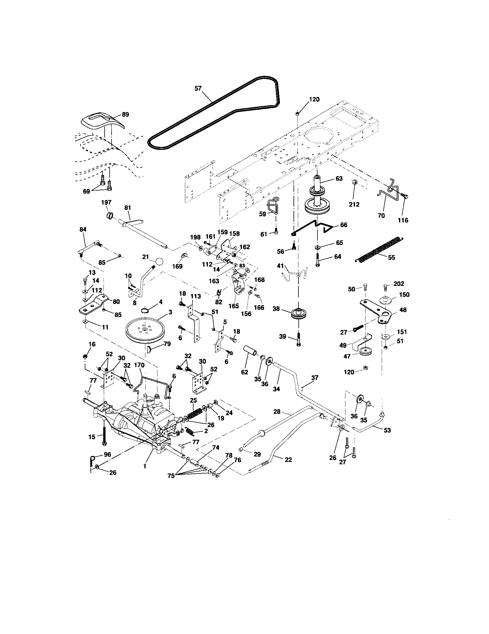 Craftsman 917276410 ground drive diagram