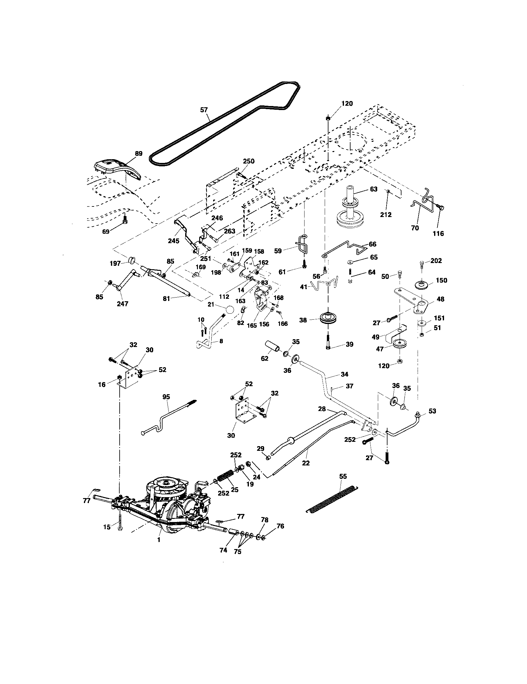Craftsman 917276750 ground drive diagram