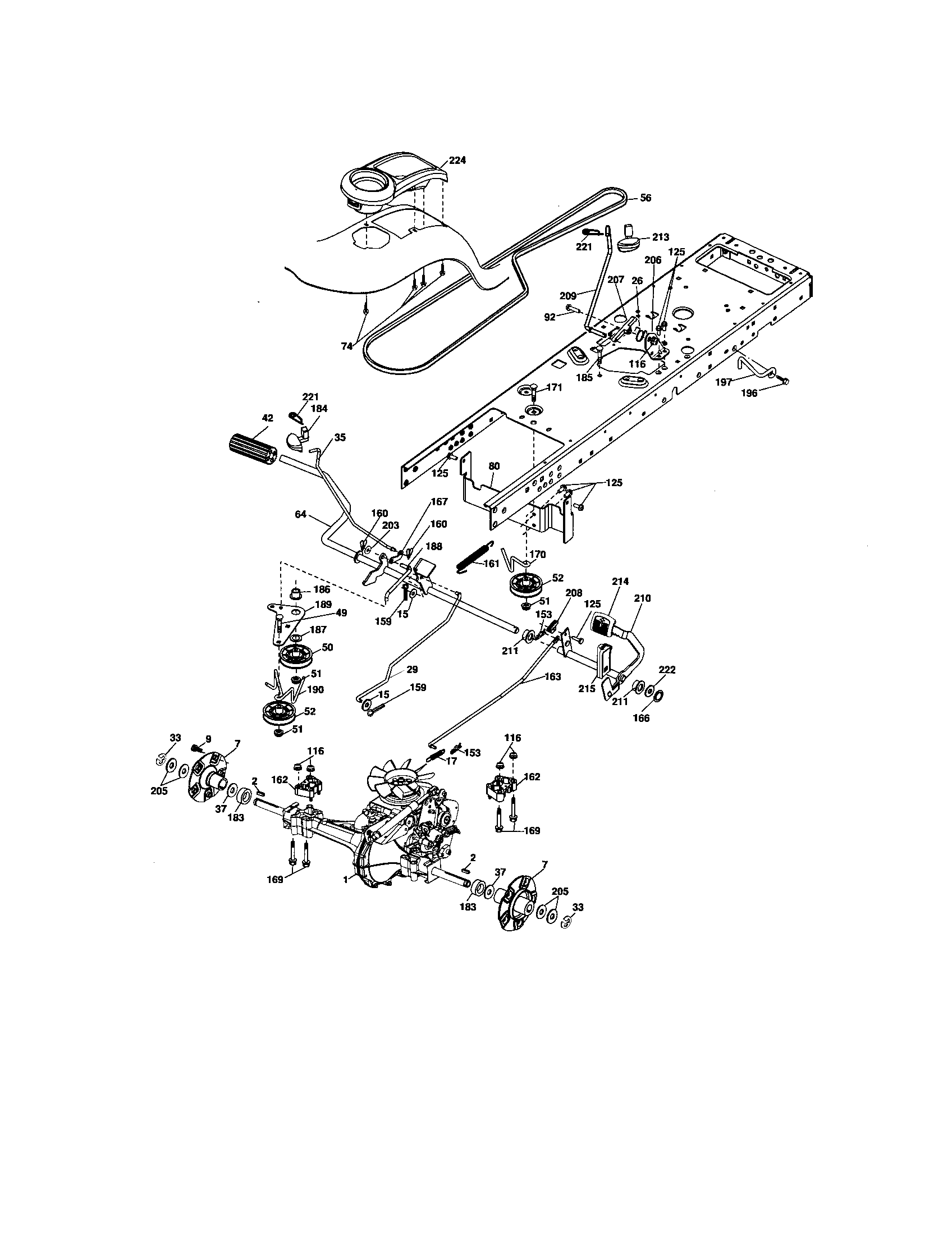 Craftsman 917276840 ground drive diagram