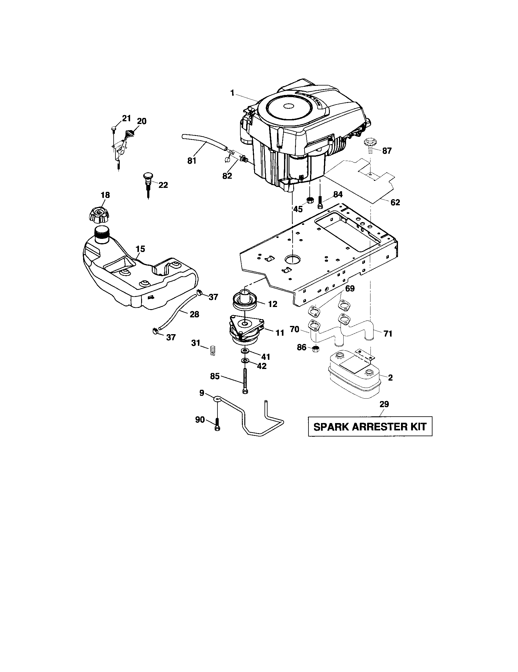 Craftsman 917276880 engine diagram