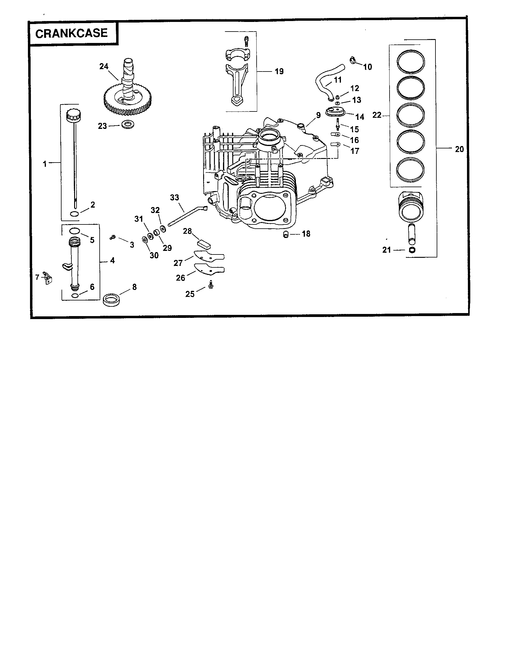 Craftsman 917276922 crankcase diagram