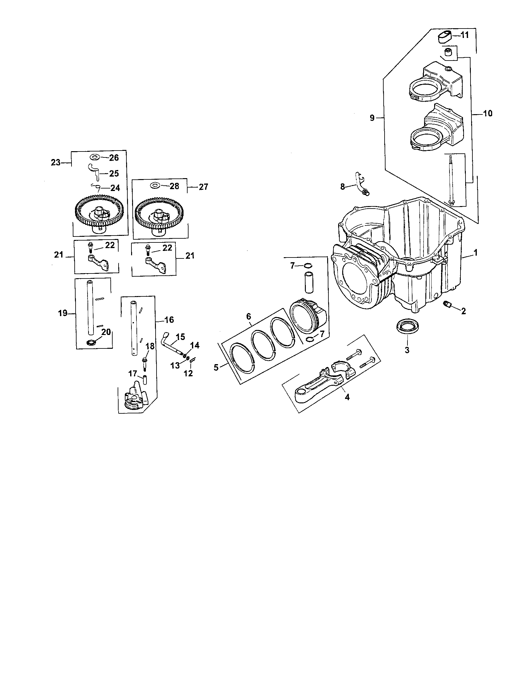 Craftsman 917287341 crankcase diagram
