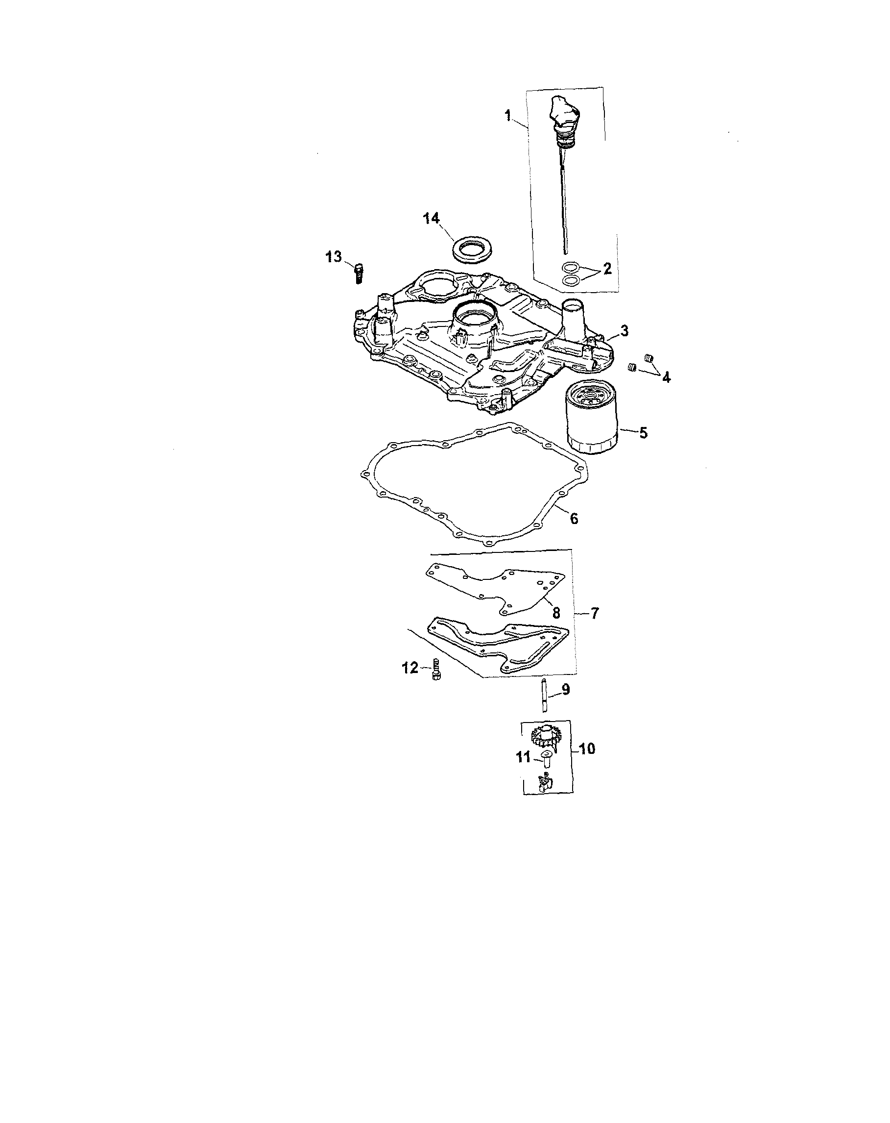 Craftsman 917287341 oil pan / lubrication diagram