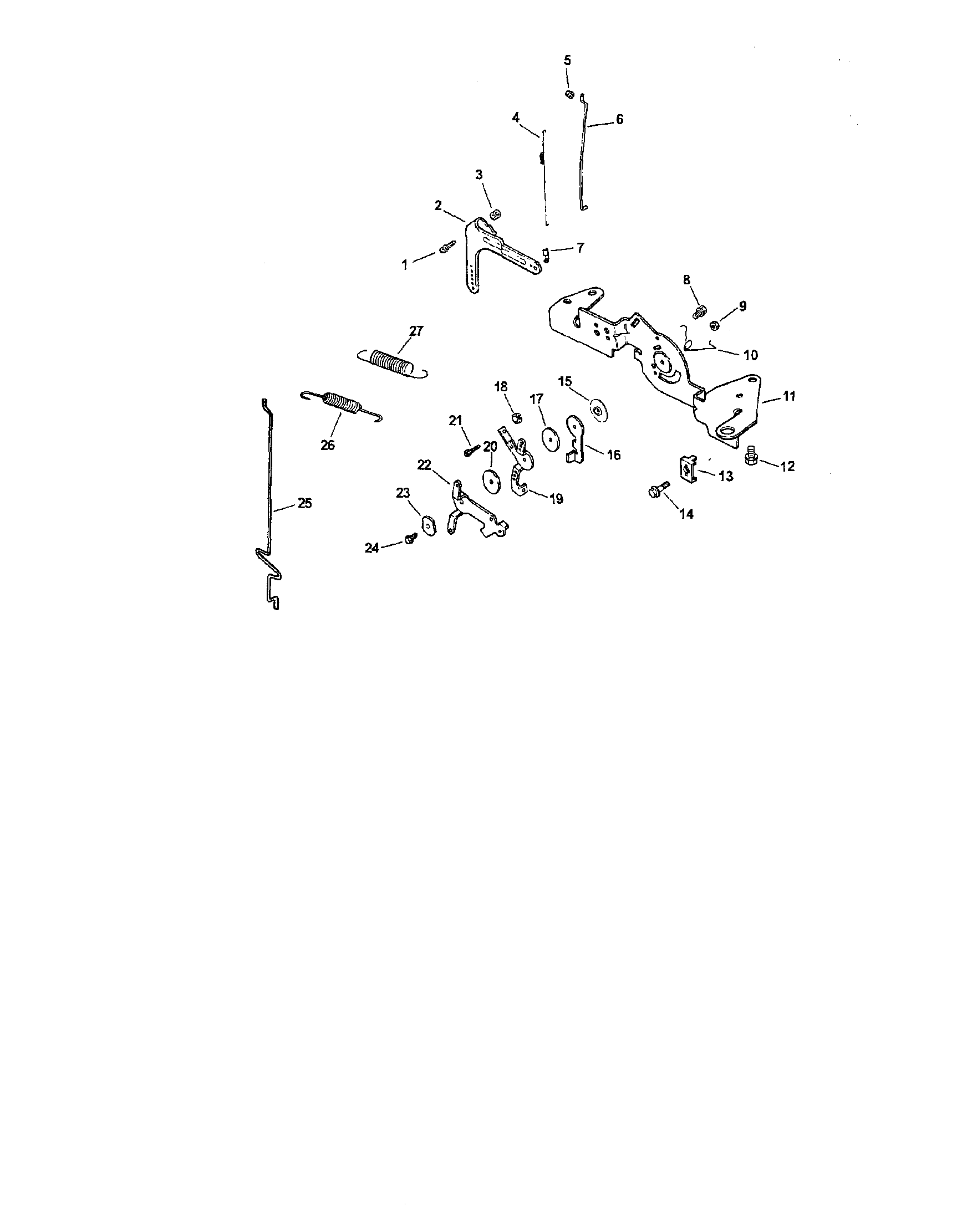 Craftsman 917276090 engine controls diagram