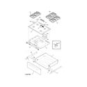 Frigidaire CFGS365ES2 top diagram