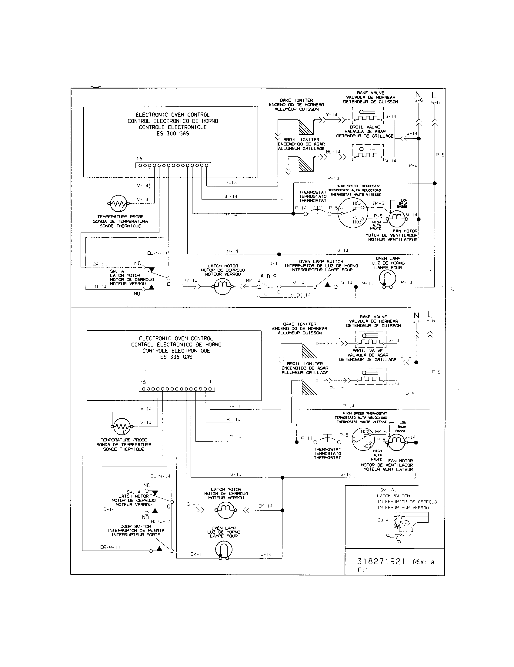 Frigidaire FGS365EQB wiring diagram diagram