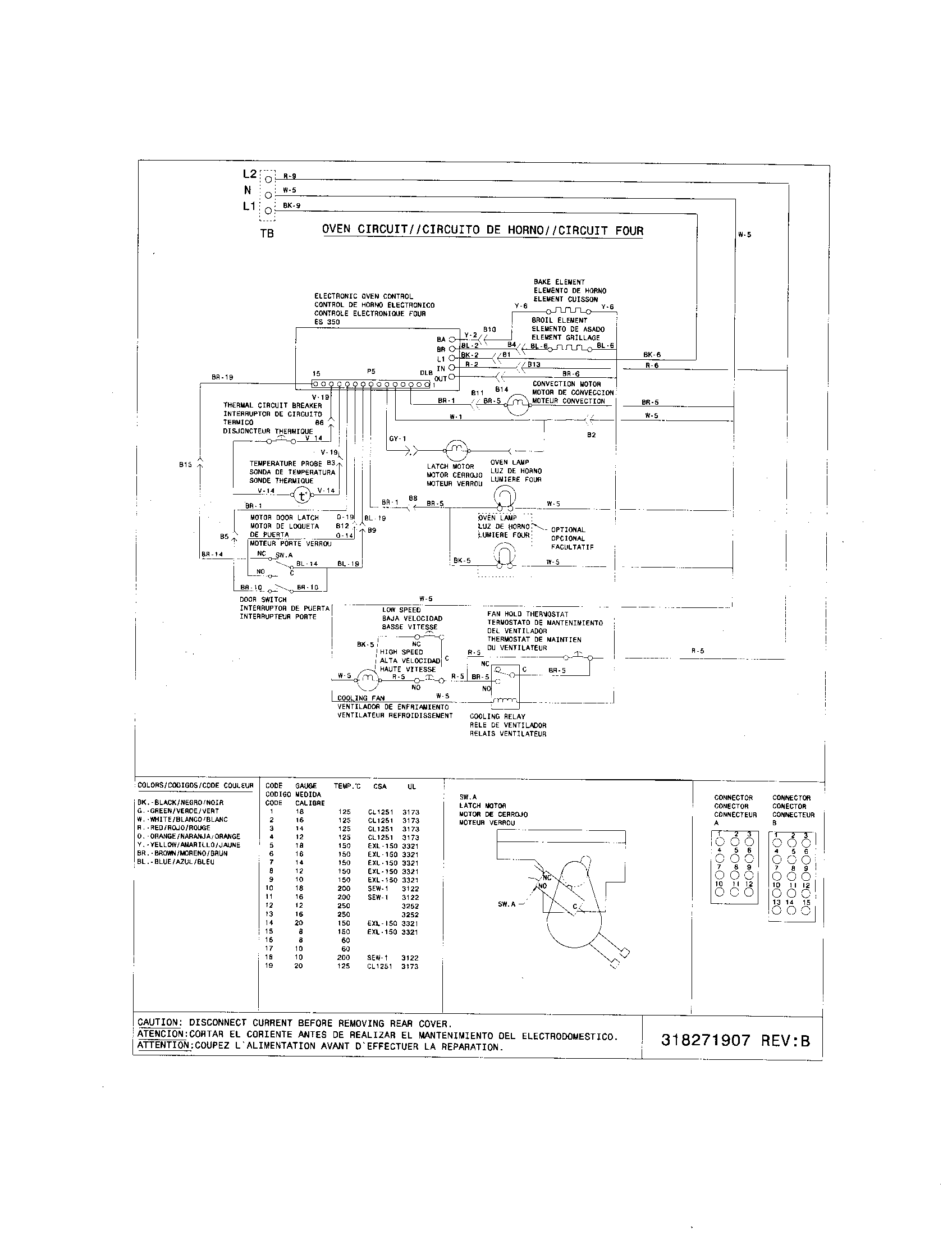 Frigidaire FES366EBB wiring diagram diagram