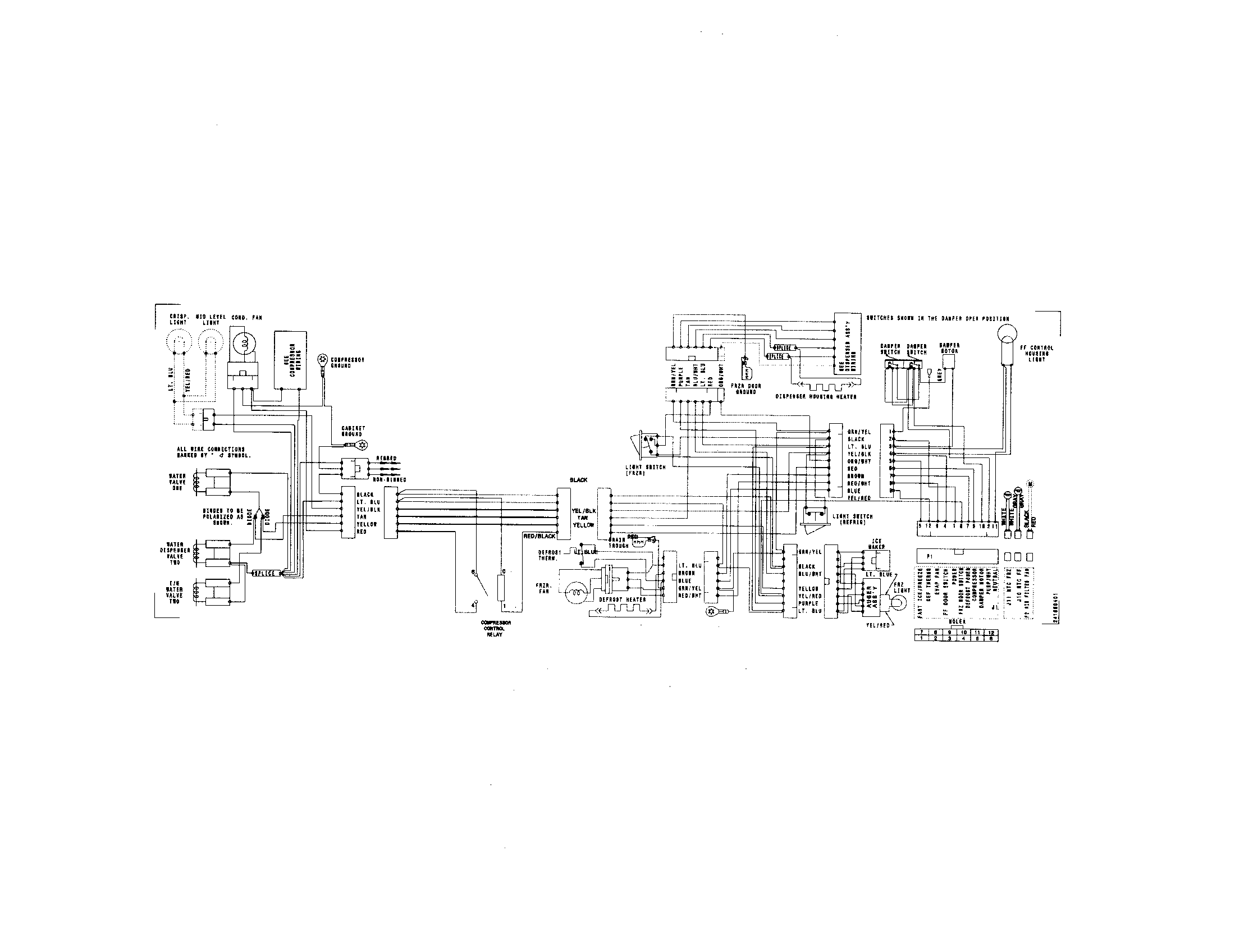 Frigidaire FRSHT5EFSB0 wiring diagram diagram