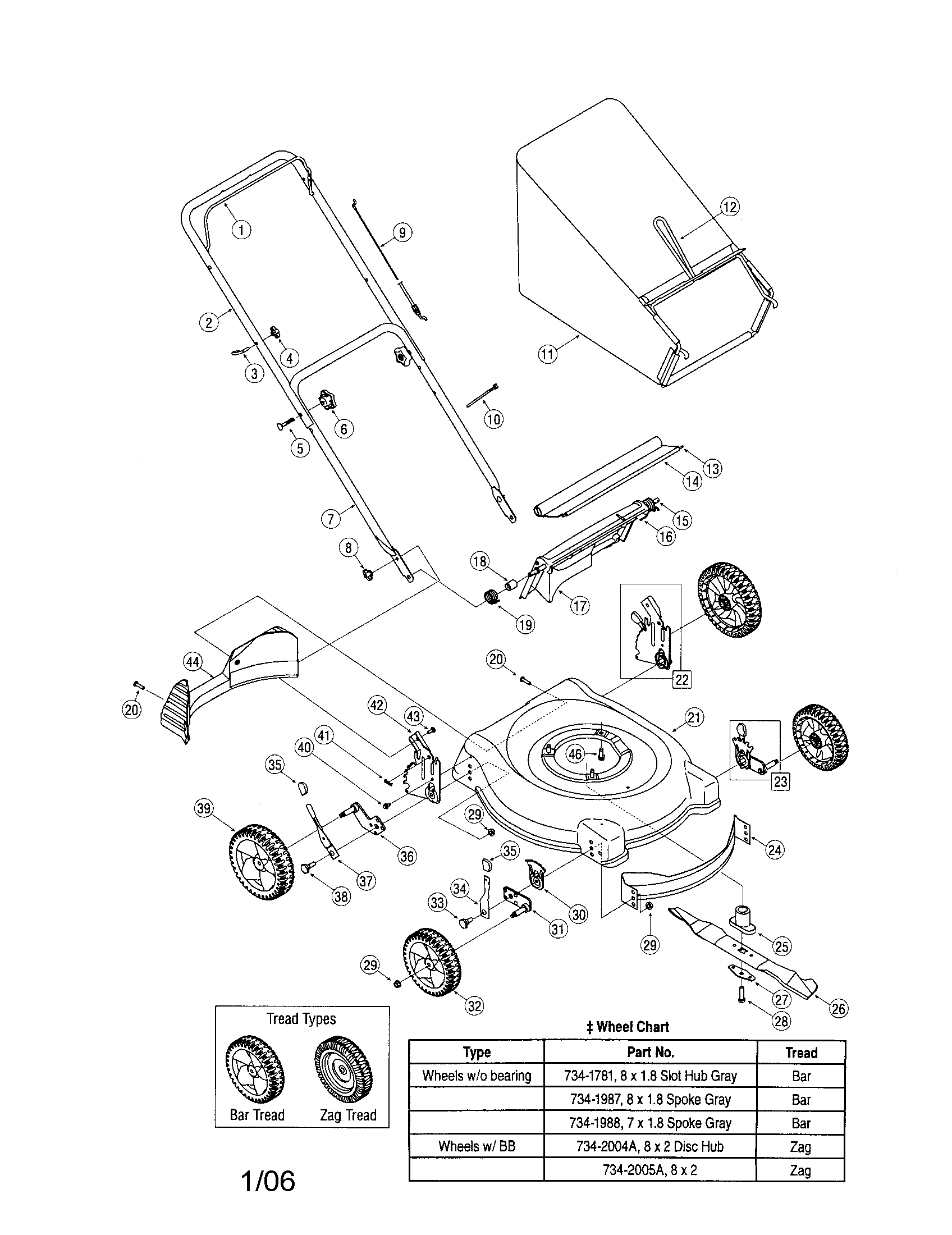 MTD 11A-414E765 rotary mower diagram