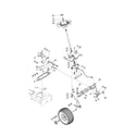 Troybilt 13AP60TP766 steering assembly diagram