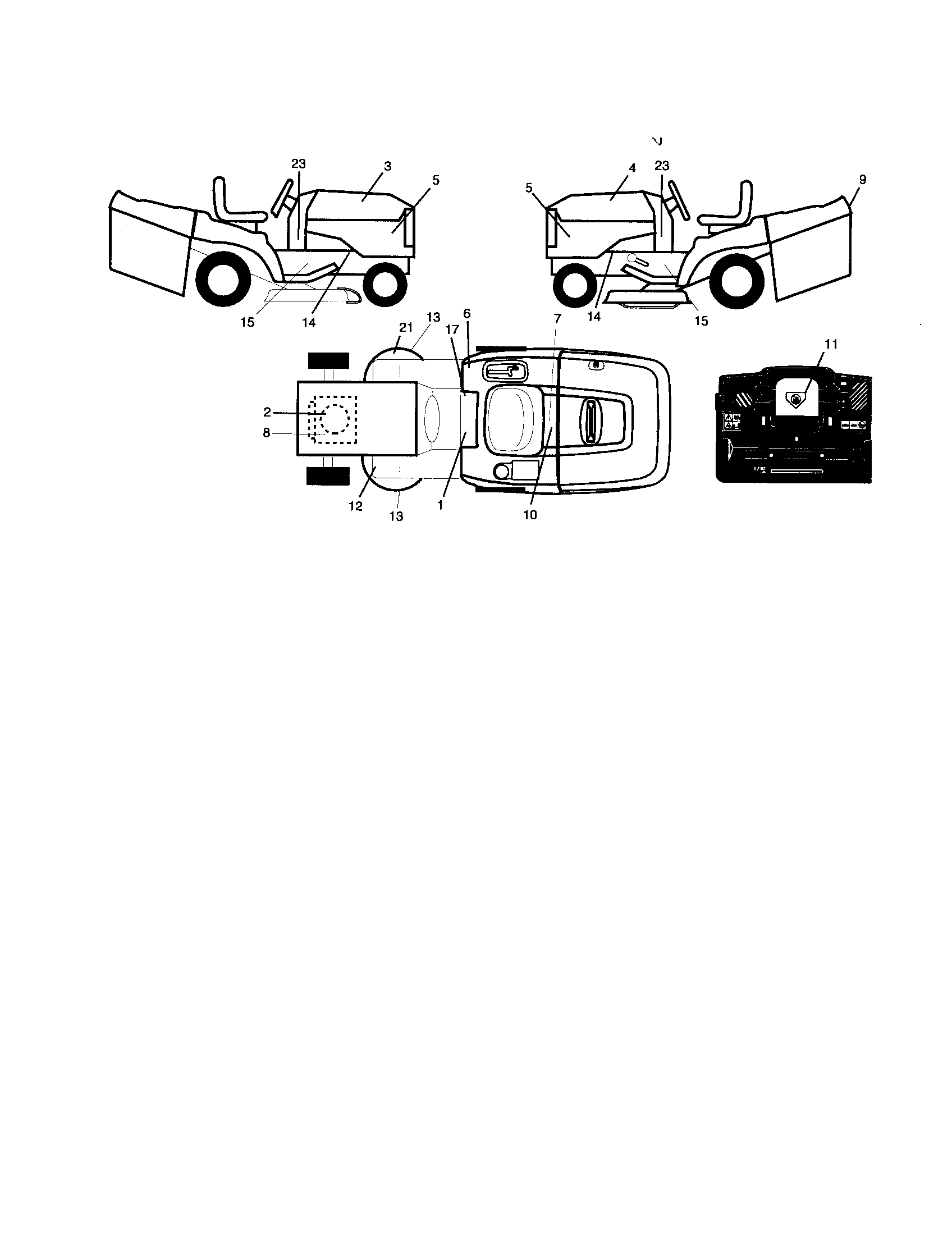 Craftsman 917274290 decals diagram