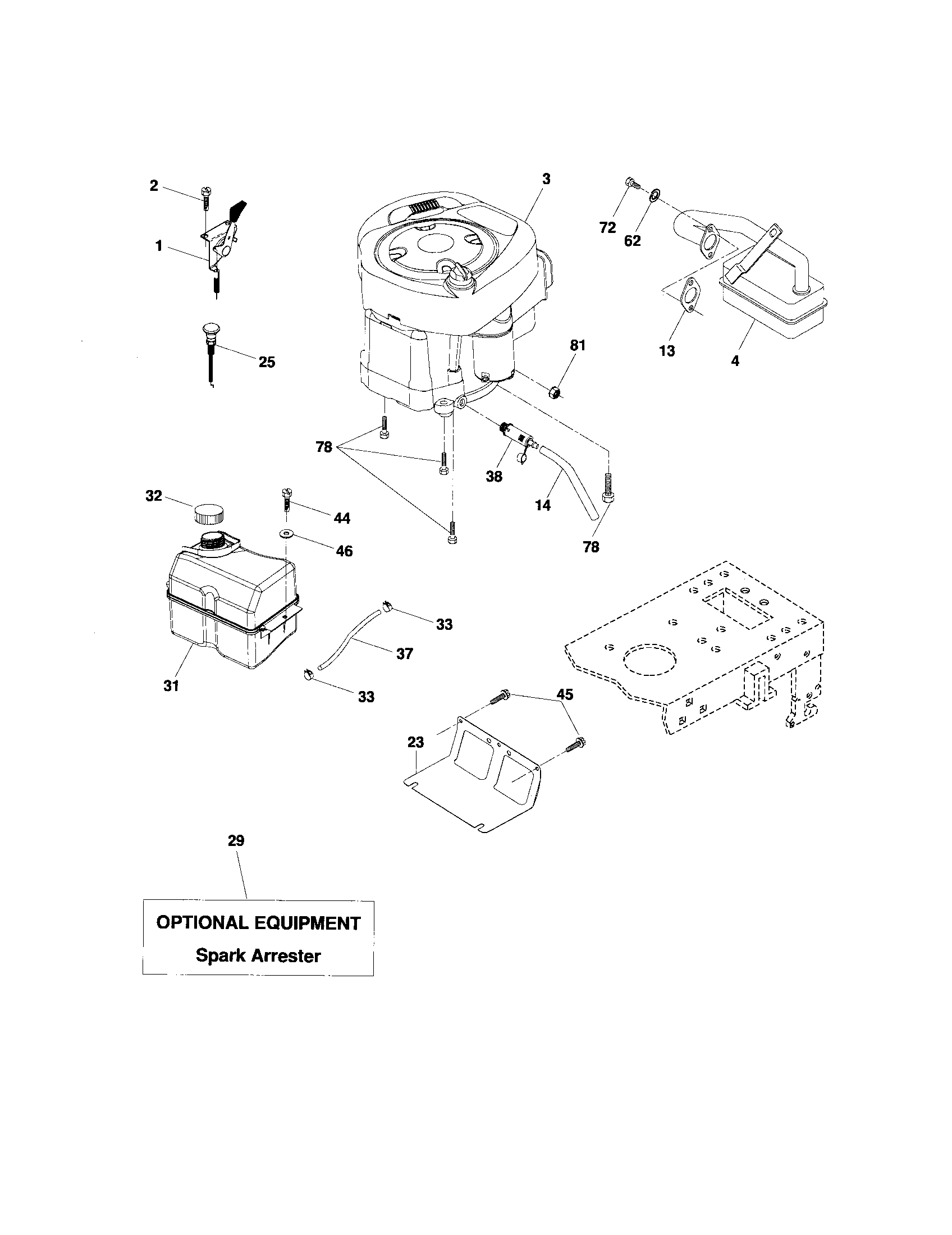 Craftsman 917274380 engine diagram