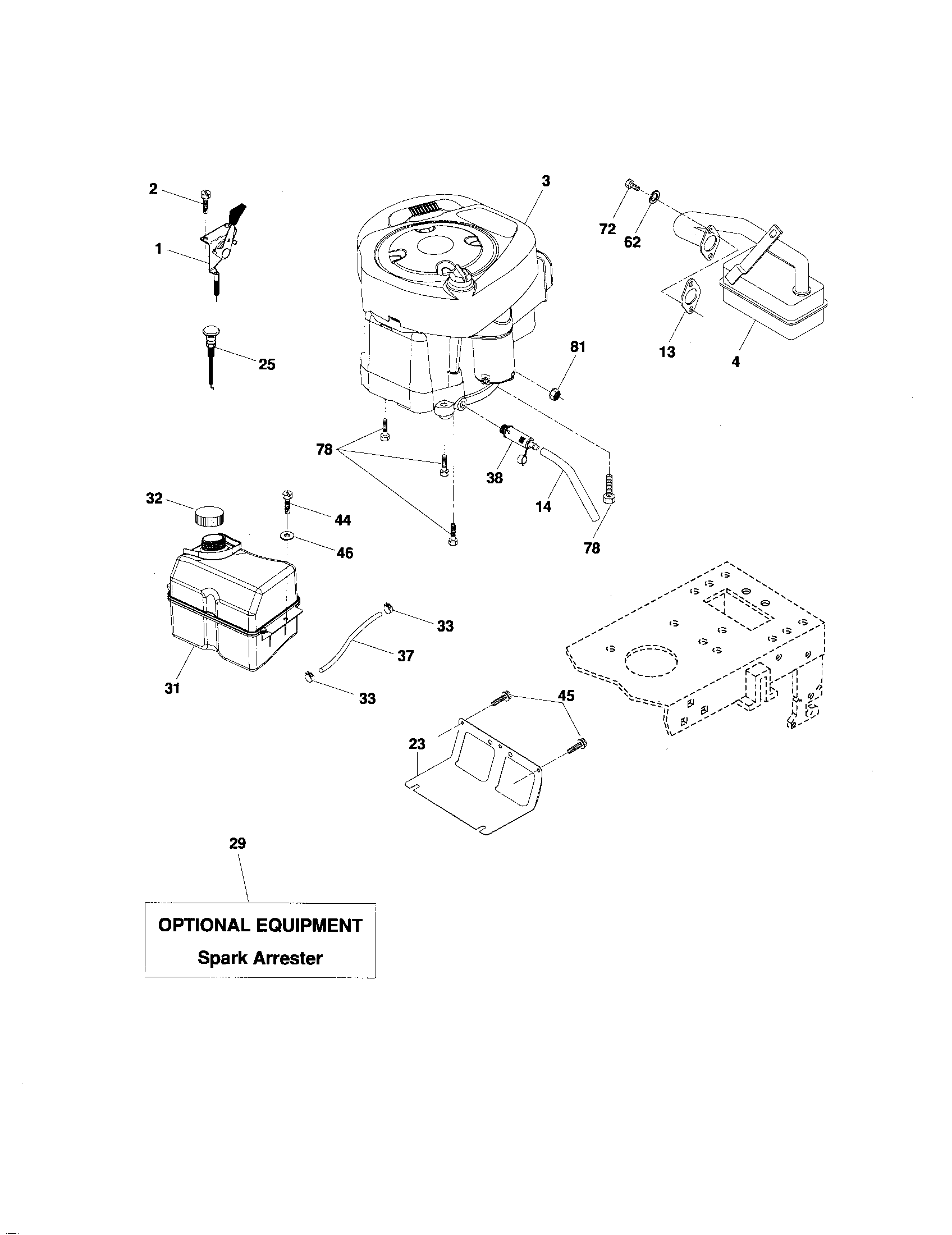 Craftsman 917274381 engine diagram