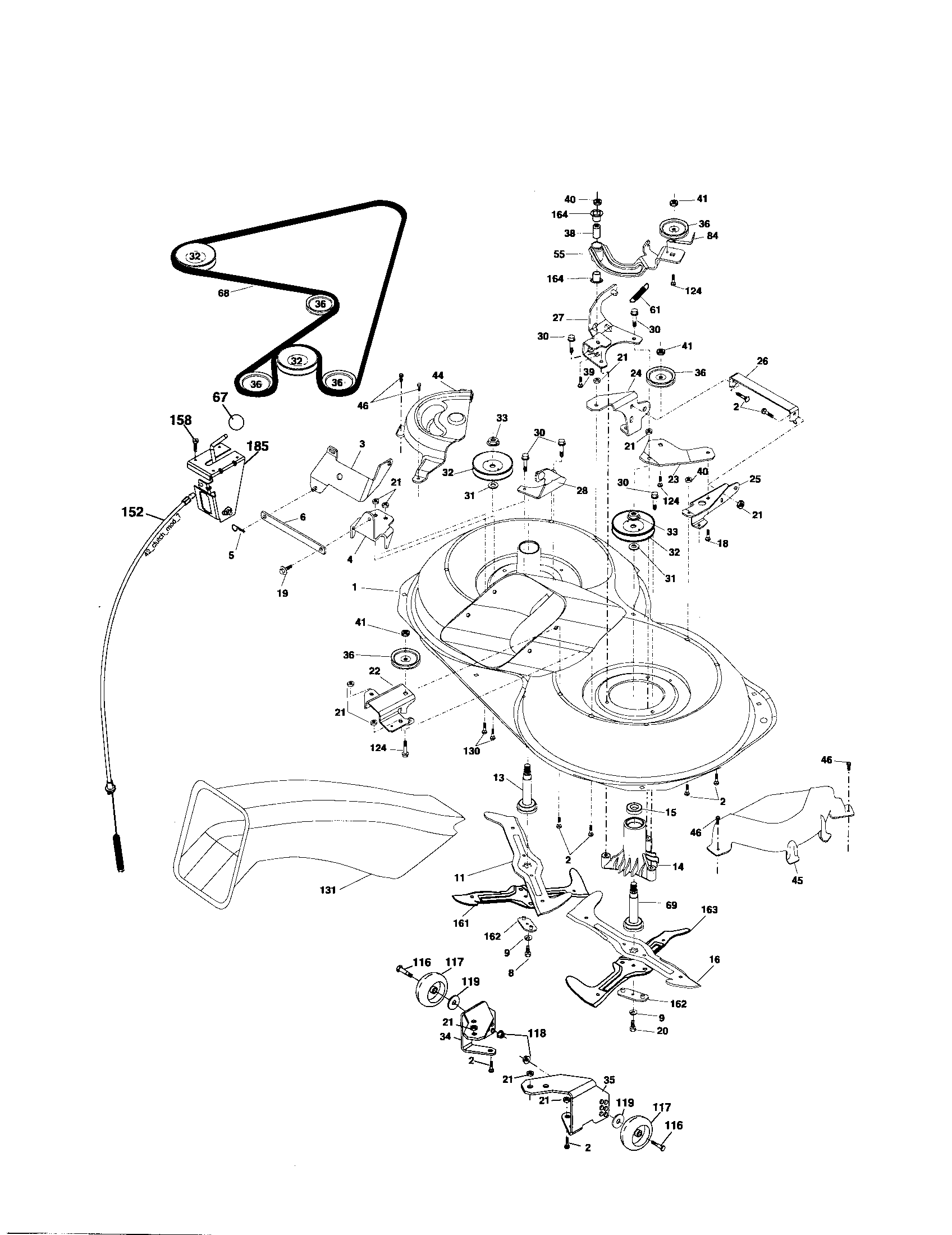 Craftsman 917274381 mower diagram