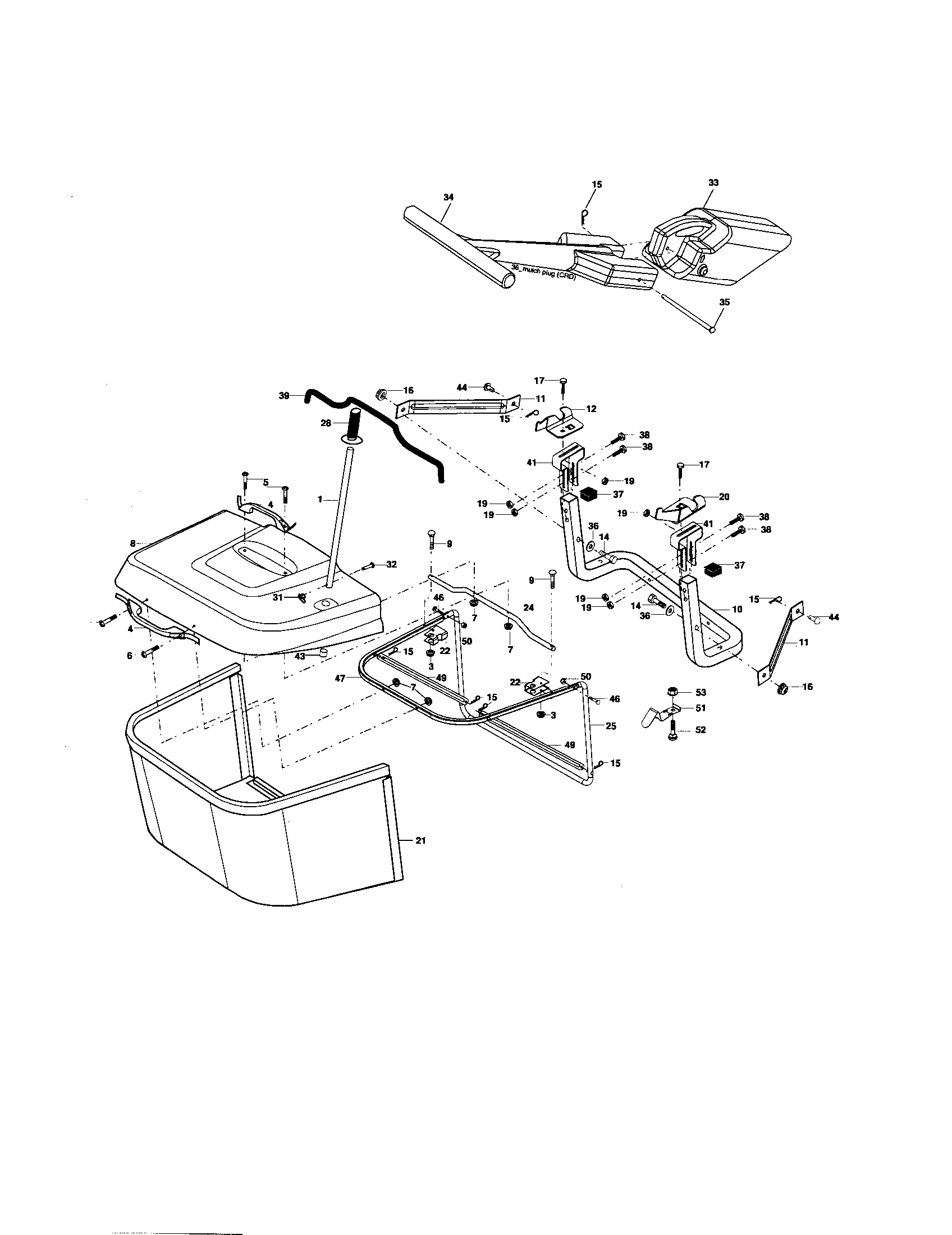 Craftsman 917274381 bagger diagram